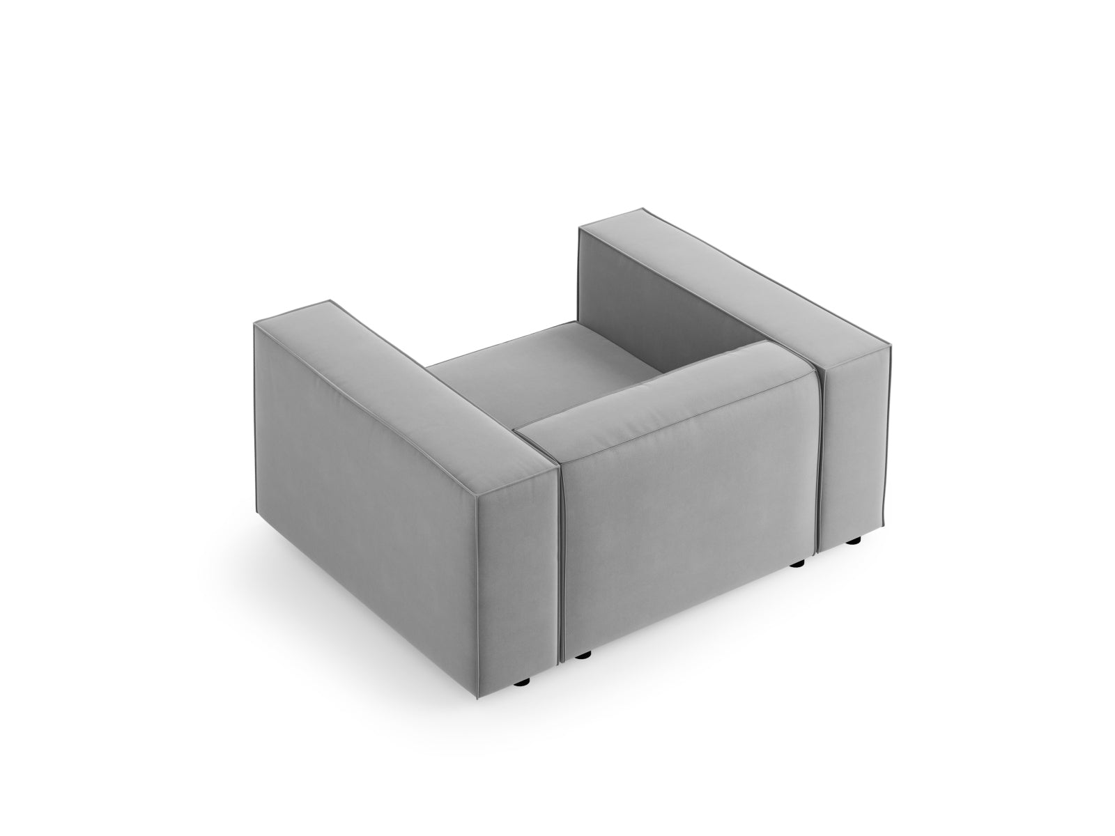 Entdecken Sie den eleganten Arendal Velour Sessel von Cosmopolitan Design. Perfekt für Ihr modernes Zuhause, vereint er Komfort und zeitlose Eleganz.