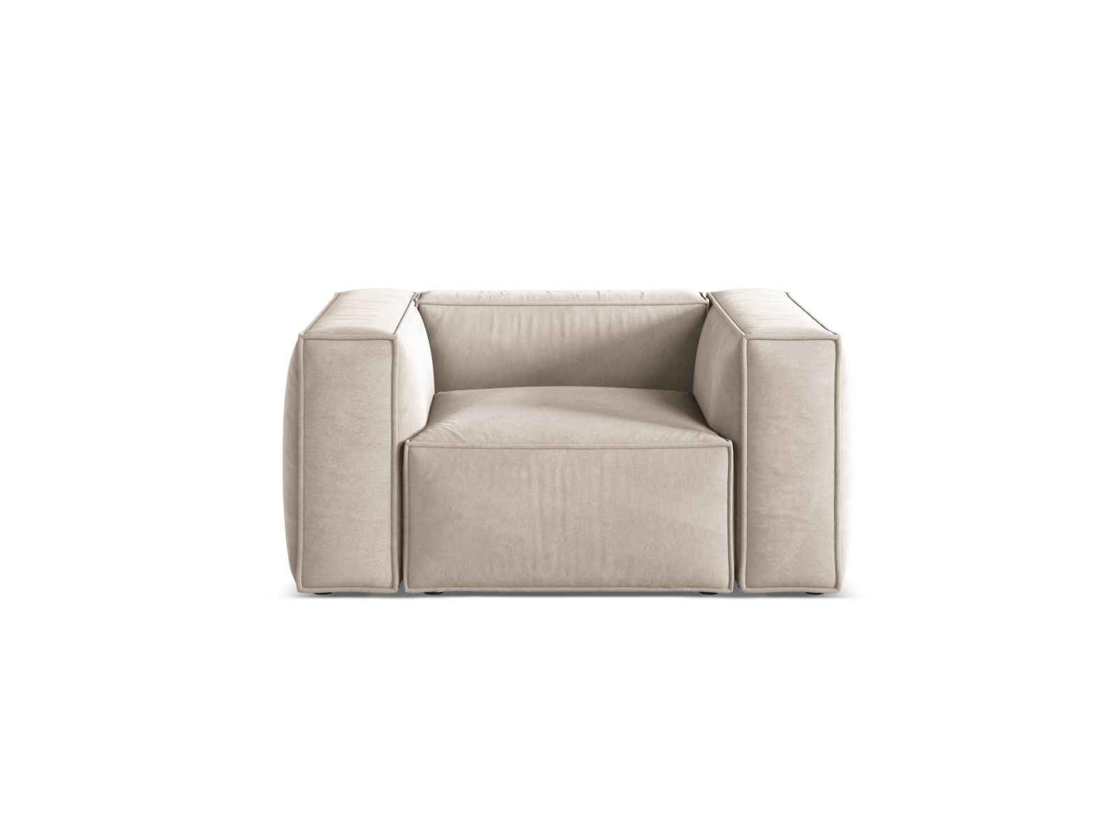 1-Sitzer Sessel Aveiro in Light Beige-Casino präsentiert im Onlineshop von KAQTU Design AG. Sessel ist von Cosmopolitan Design