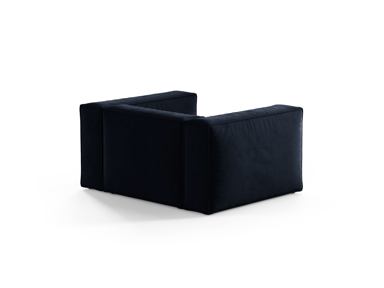 Eleganter 1-Sitzer Sessel Aveiro in Royal Blue, ideal für moderne Interiors, vereint Komfort und zeitgemäßes Design von Cosmopolitan.
