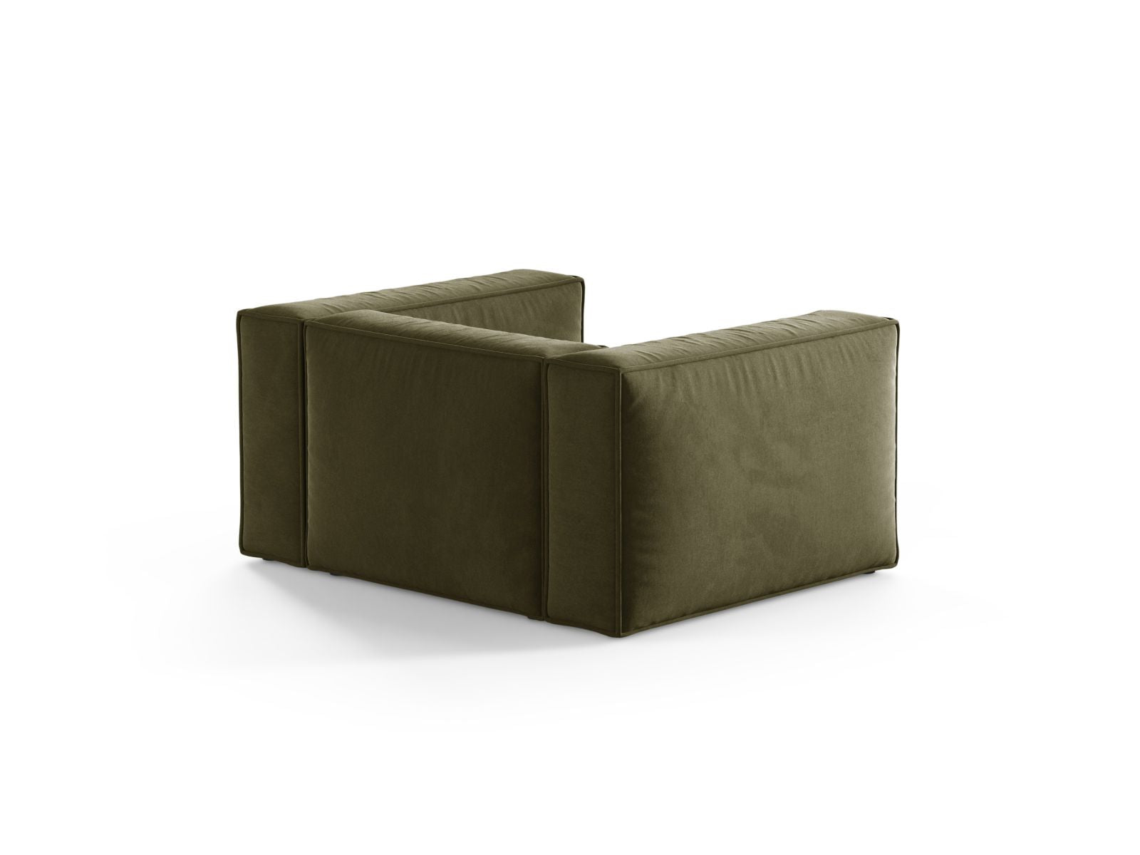 Eleganter 1-Sitzer Sessel Aveiro in sanftem Grün, ideal für stilvolle Wohnräume und entspannende Rückzugsorte, von Cosmopolitan Design.
