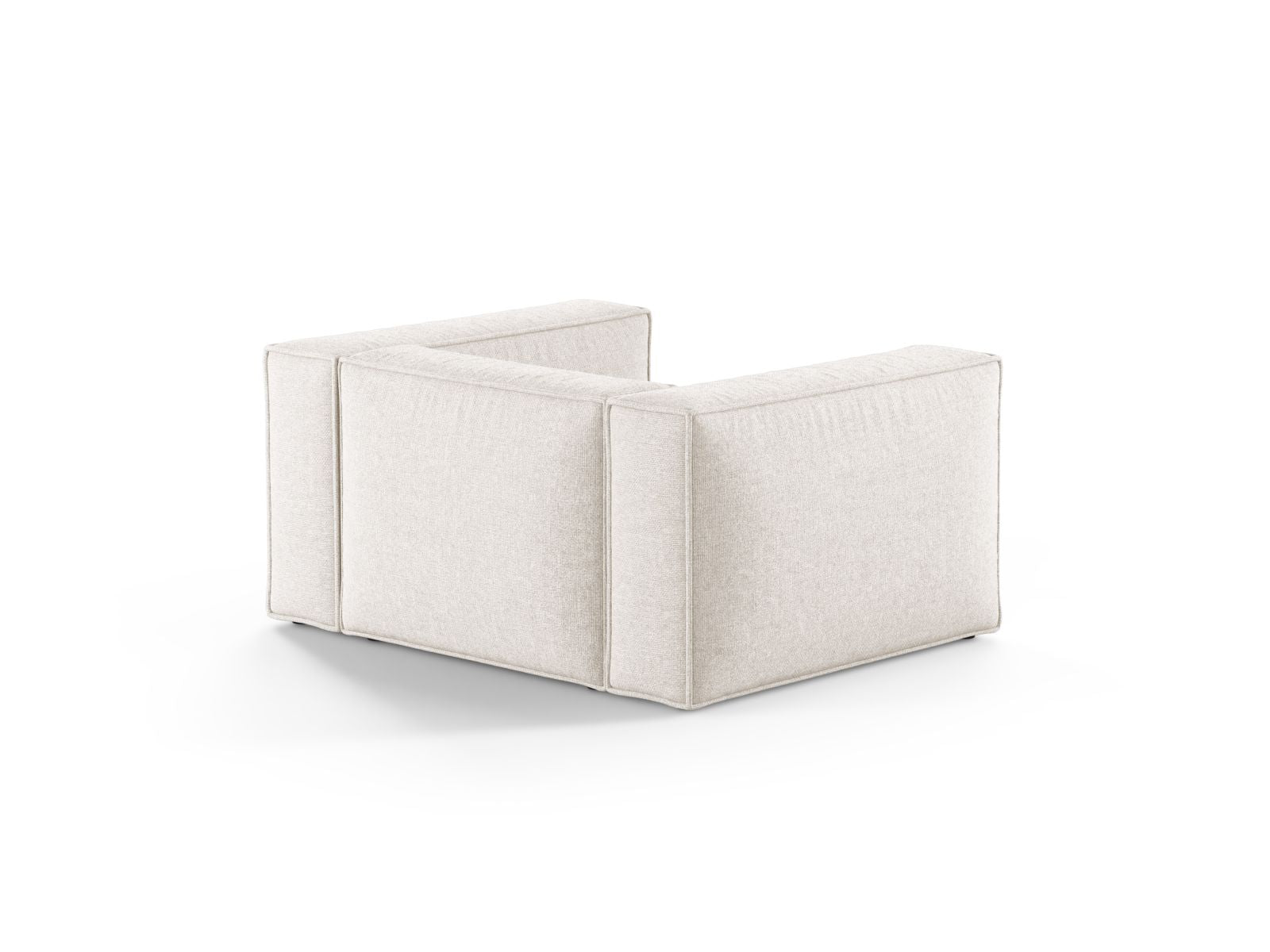 Eleganter 1-Sitzer Sessel Aveiro in sanftem Beige, ideal für stilvolle Wohnräume und entspannte Momente, entworfen von Cosmopolitan Design.