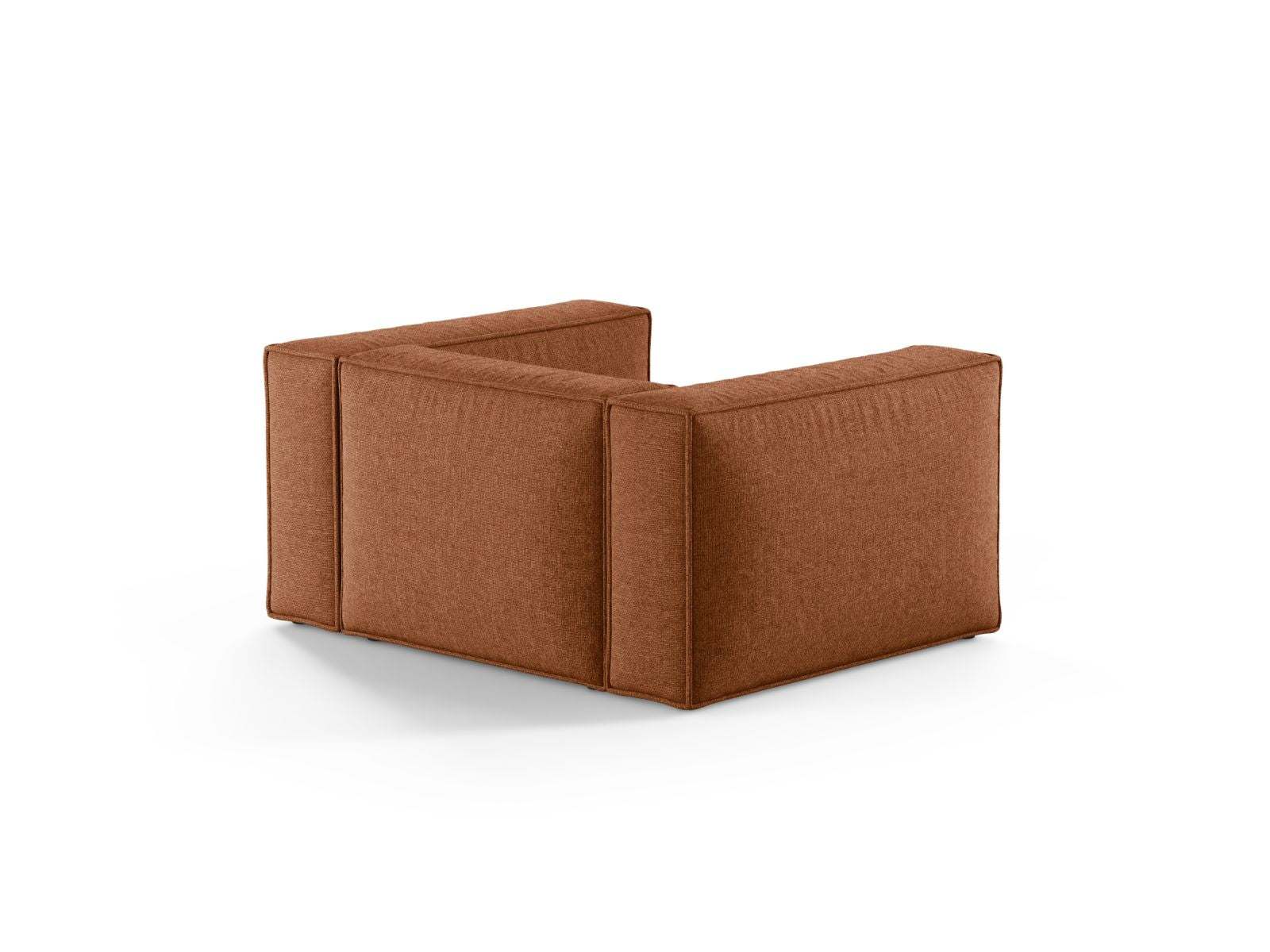 Eleganter 1-Sitzer Sessel Aveiro in warmem Brick-Eden, ideal für stilvolle Wohnräume und entspannte Auszeiten von Cosmopolitan Design.