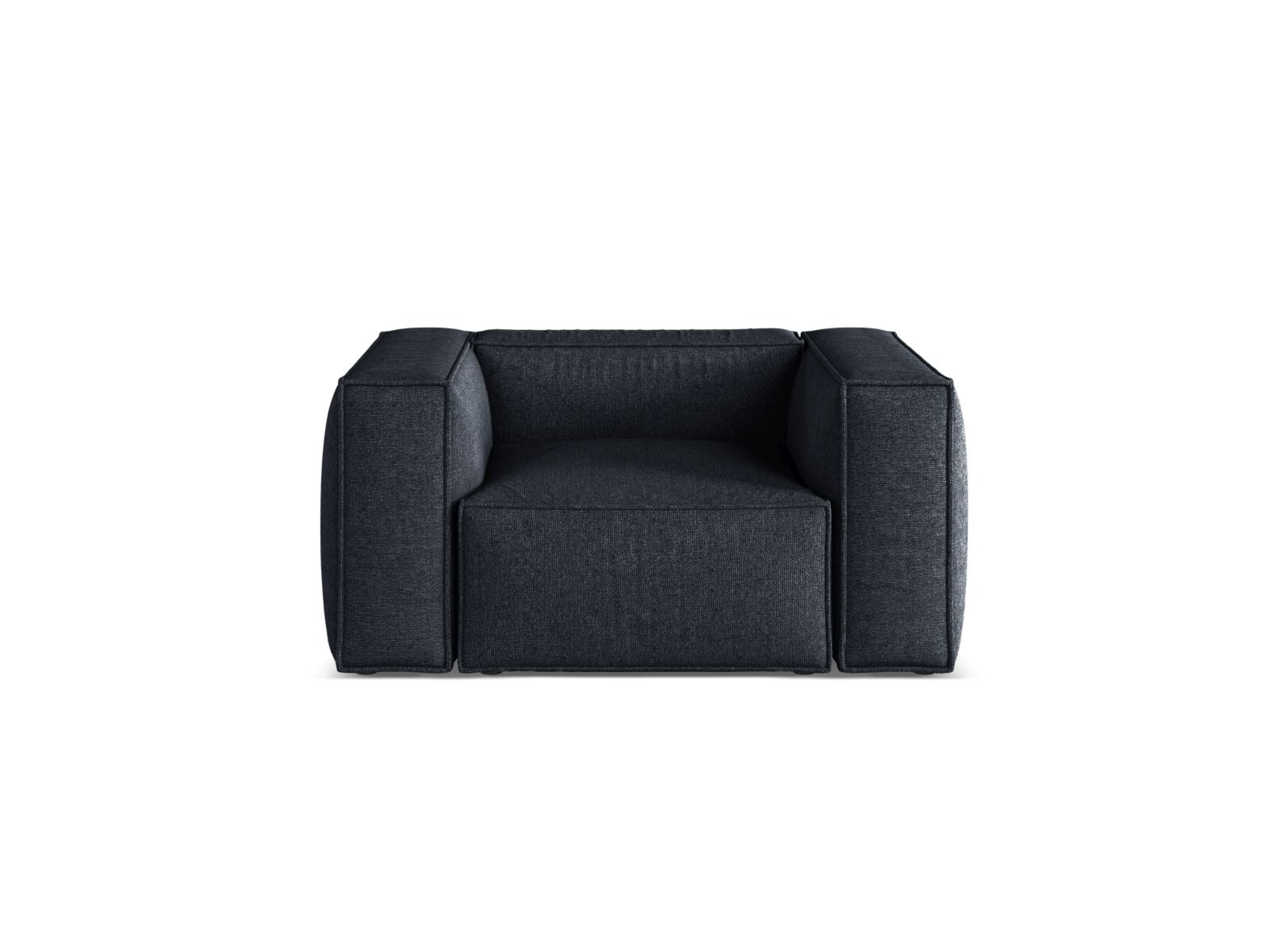 1-Sitzer Sessel Aveiro in Navy Blue-Eden präsentiert im Onlineshop von KAQTU Design AG. Sessel ist von Cosmopolitan Design