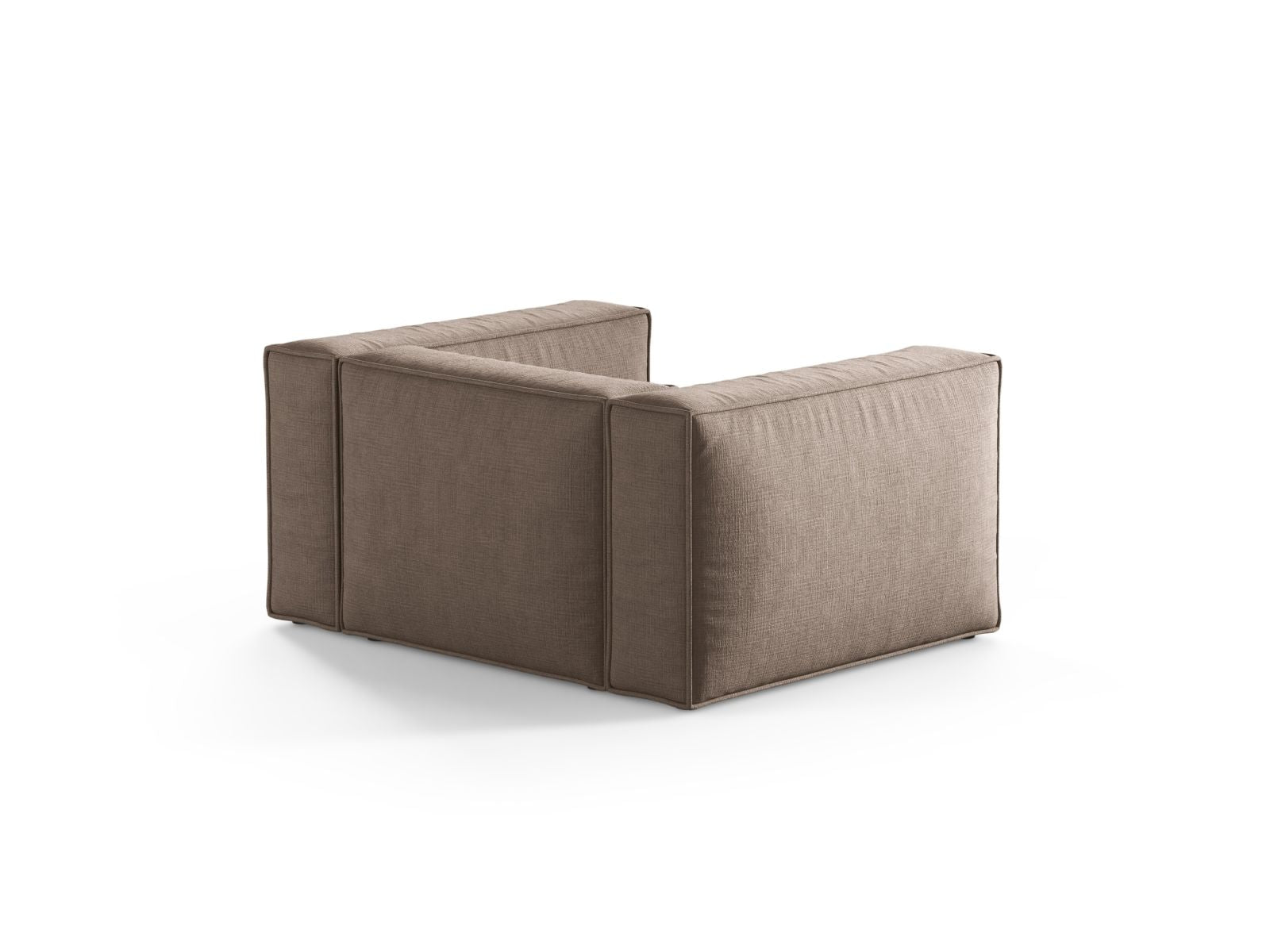 Eleganter 1-Sitzer Sessel Aveiro in warmem Cappuccino, ideal für gemütliche Wohnräume und modernes Design von Cosmopolitan Design.