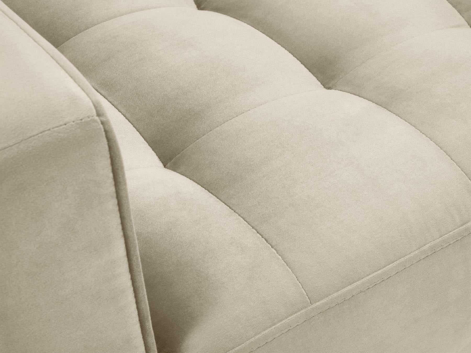Stilvoller 1-Sitzer Sessel Aspen in edlem Dunkelbeige, perfekt für zeitgemäße Inneneinrichtungen, entworfen von Cosmopolitan Design.