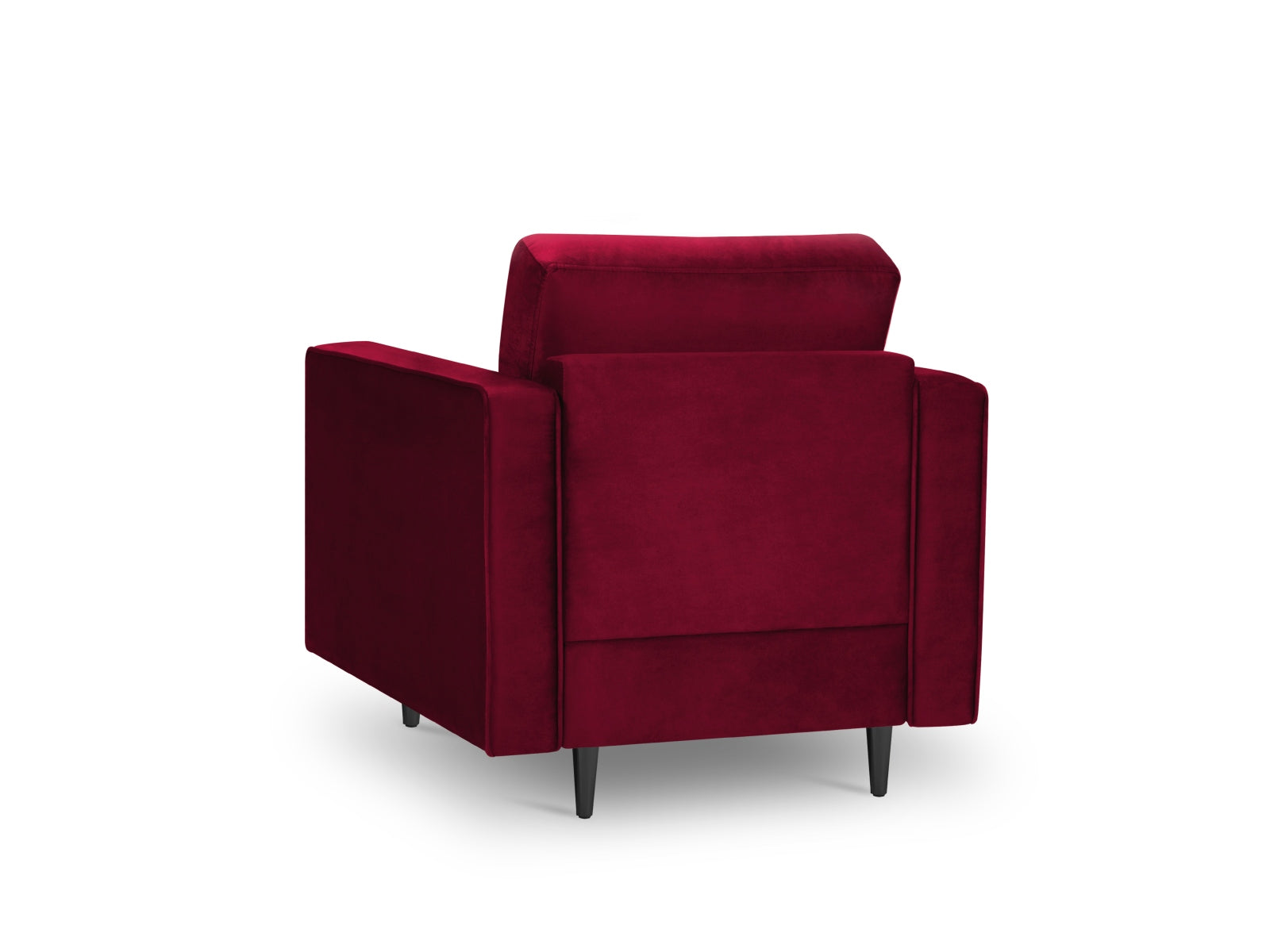 Moderner 1-Sitzer Sessel Aspen von Cosmopolitan Design, perfekt für gemütliche Ecken, in einem trendigen Rotton, der Akzente setzt.