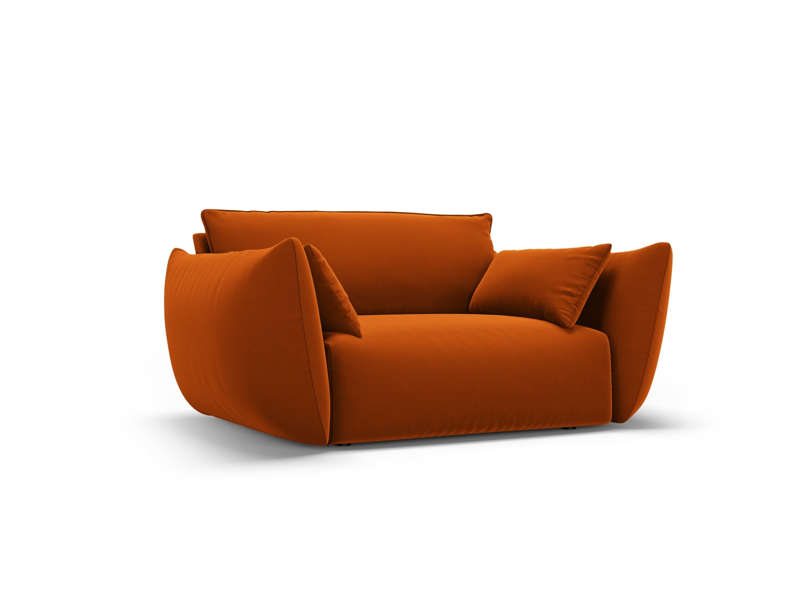 Eleganter 1-Sitzer Sessel Matera in warmem Terracotta, ideal für stilvolle Wohnräume, von Cosmopolitan Design.