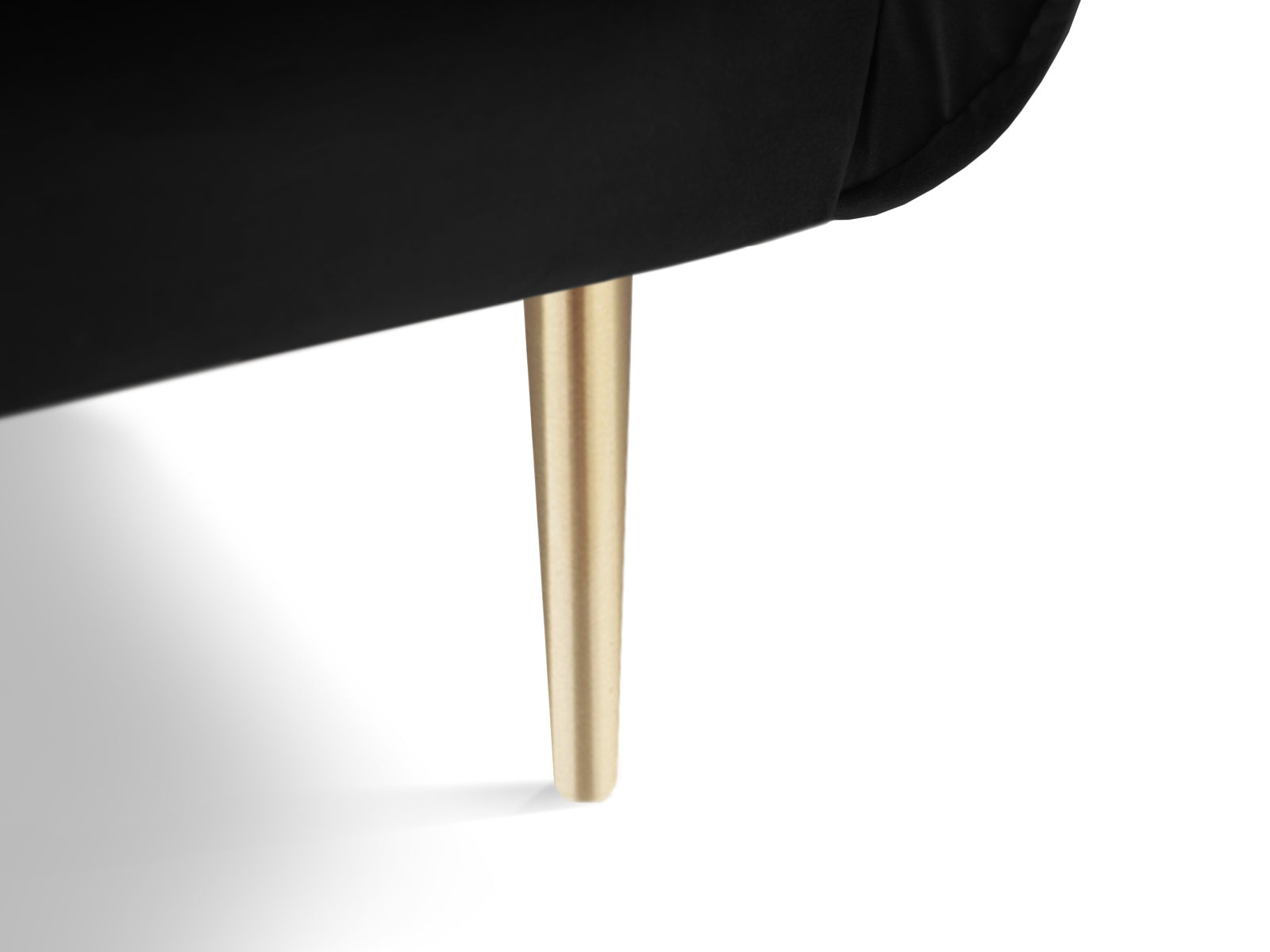 Vienna Velour Sessel 1 Sitz 94cm in Black/Gold-Bluvel präsentiert im Onlineshop von KAQTU Design AG. Sessel ist von Cosmopolitan Design