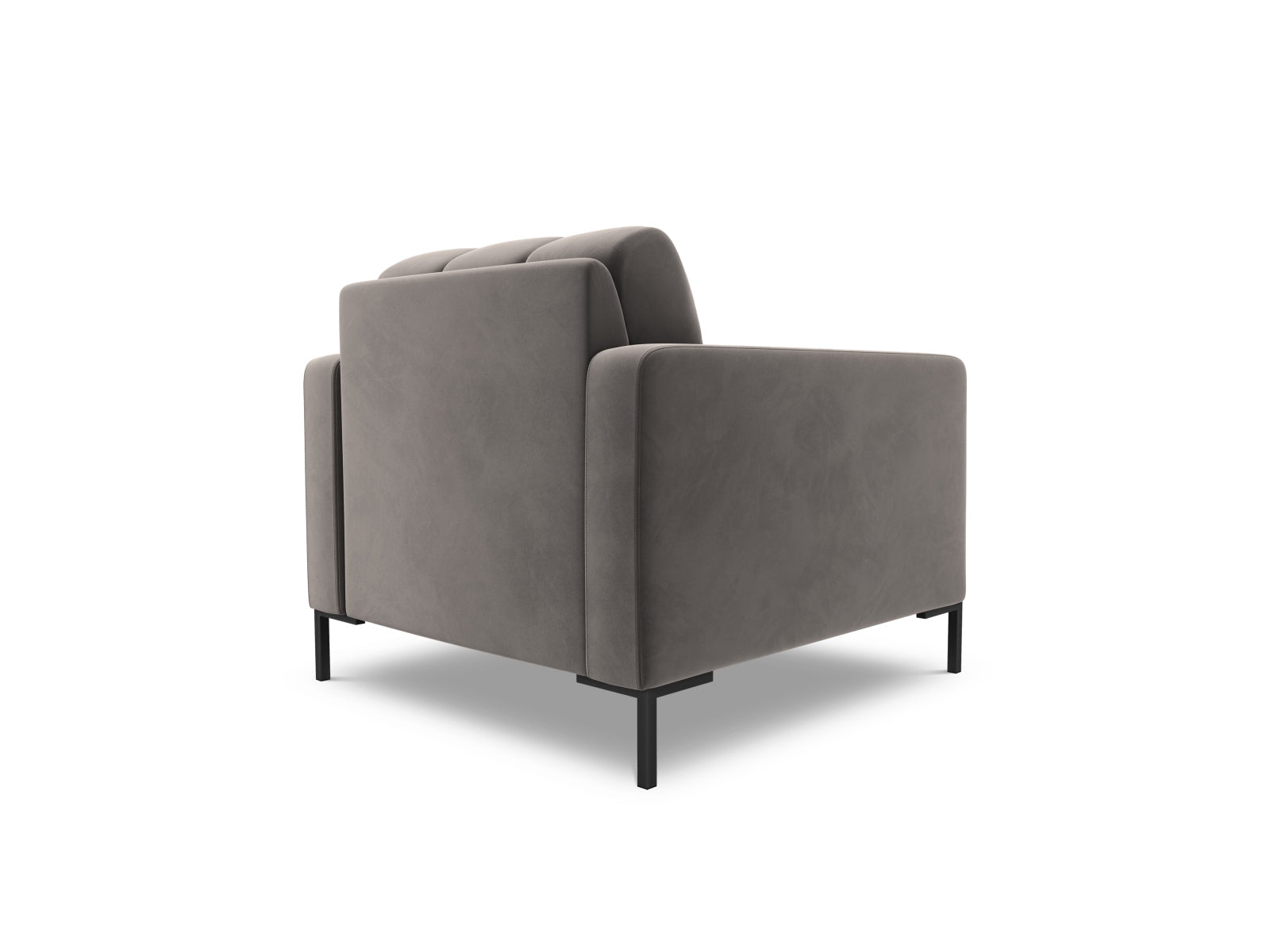 Eleganter 1-Sitzer Sessel Bali in sanftem Light Grey-Bluvel, ideal für stilvolle Wohnräume und entspannte Momente, von Cosmopolitan Design.