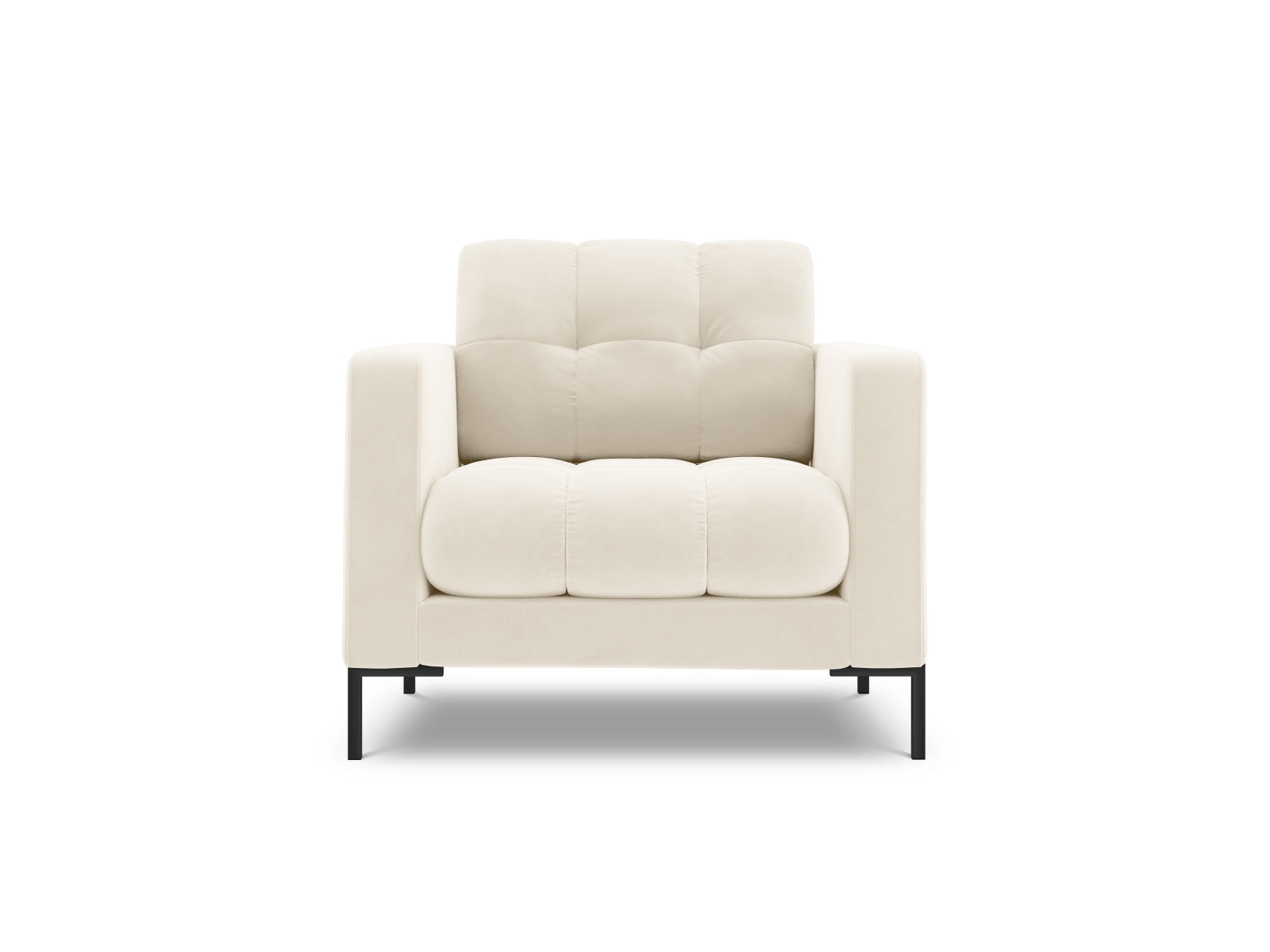 1-Sitzer Sessel Bali in Light Beige-Bluvel präsentiert im Onlineshop von KAQTU Design AG. Sessel ist von Cosmopolitan Design