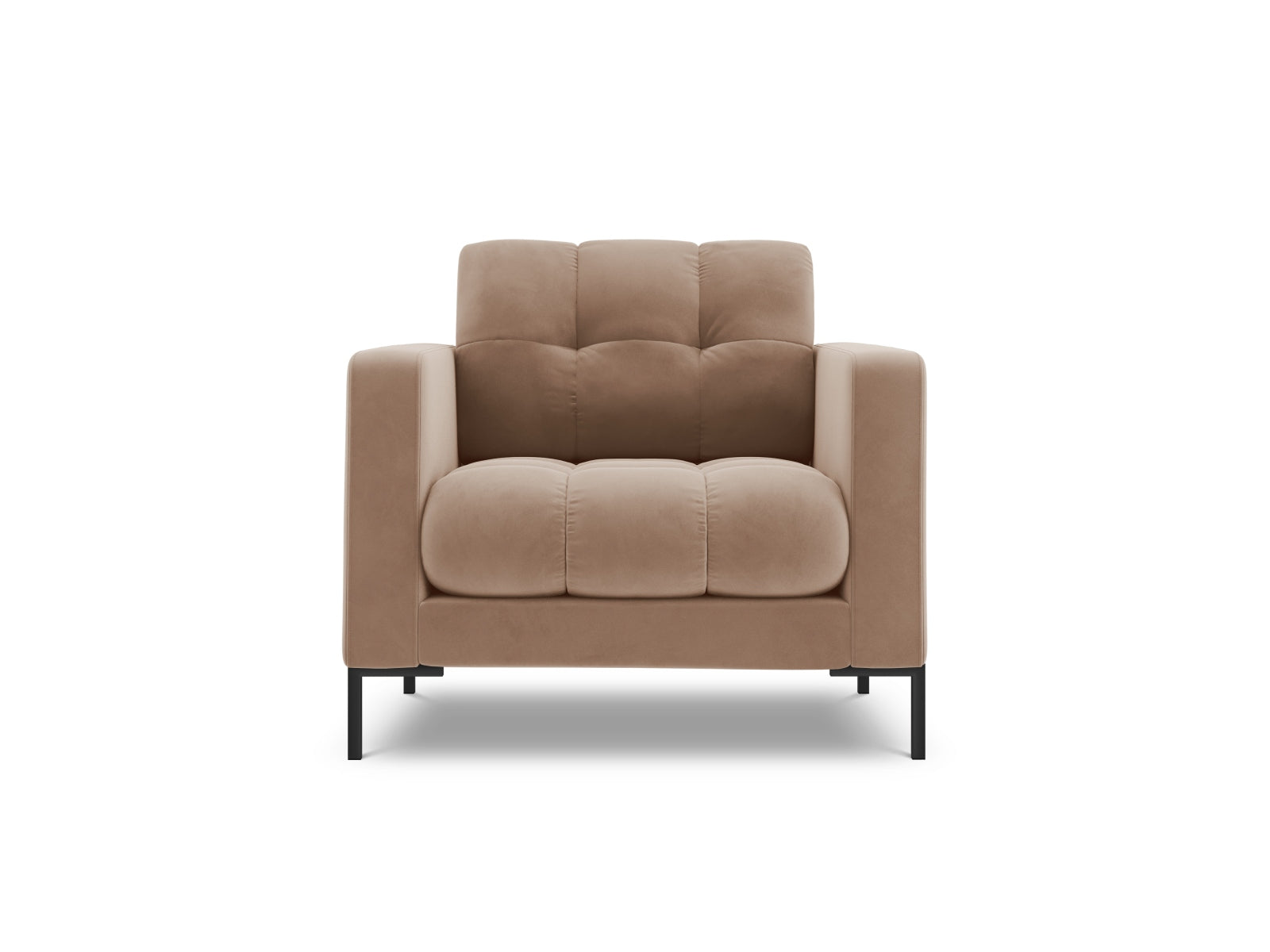 1-Sitzer Sessel Bali in Beige-Bluvel präsentiert im Onlineshop von KAQTU Design AG. Sessel ist von Cosmopolitan Design