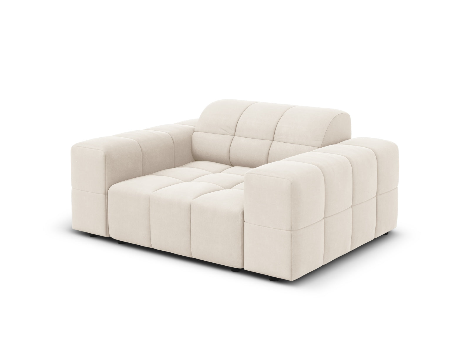 Entdecken Sie den eleganten Chicago Velour Sessel 1 Sitz von Cosmopolitan Design – perfekt für Ihr modernes Zuhause und für ultimativen Komfort.