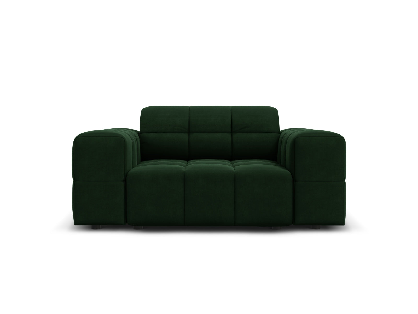 1-Sitzer Sessel Chicago in Bottle Green-Bluvel präsentiert im Onlineshop von KAQTU Design AG. Sessel ist von Cosmopolitan Design