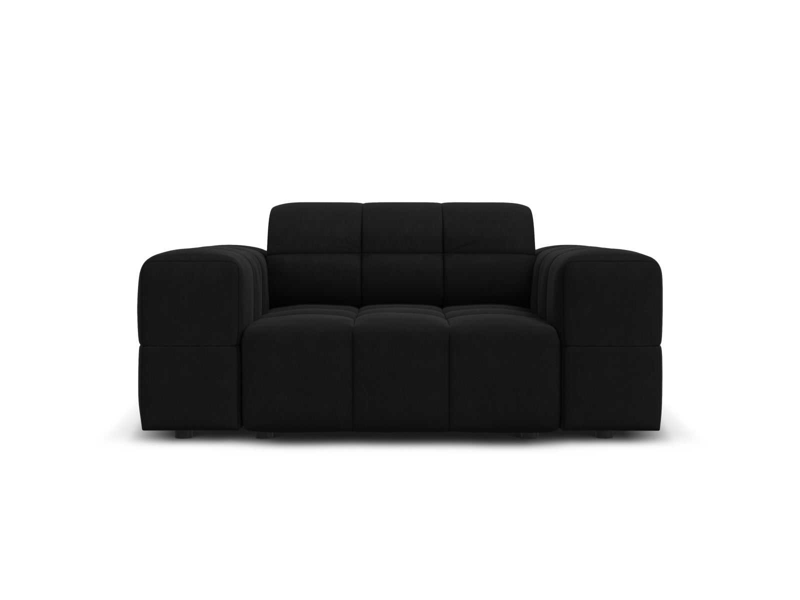 1-Sitzer Sessel Chicago in Black-Bluvel präsentiert im Onlineshop von KAQTU Design AG. Sessel ist von Cosmopolitan Design