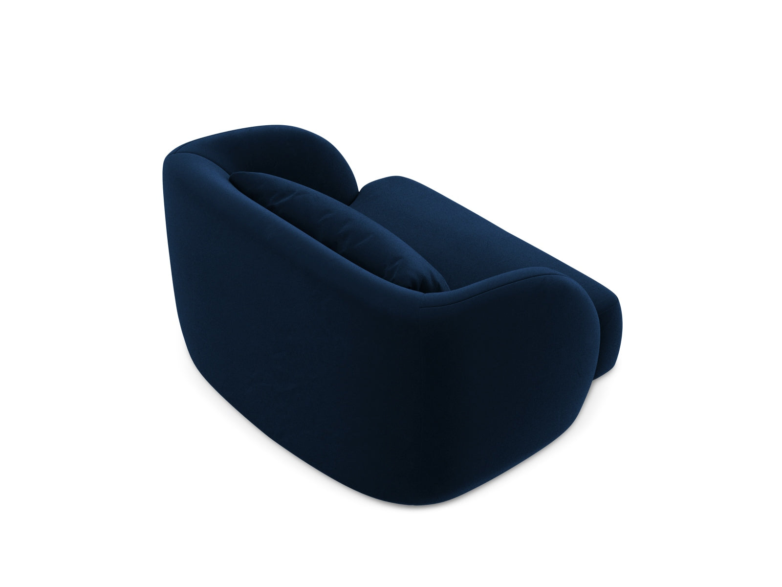 Eleganter Tulum Velour Sessel in Royal Blue, 90 cm, von Cosmopolitan Design – stilvolles Highlight für jedes Wohnambiente.
