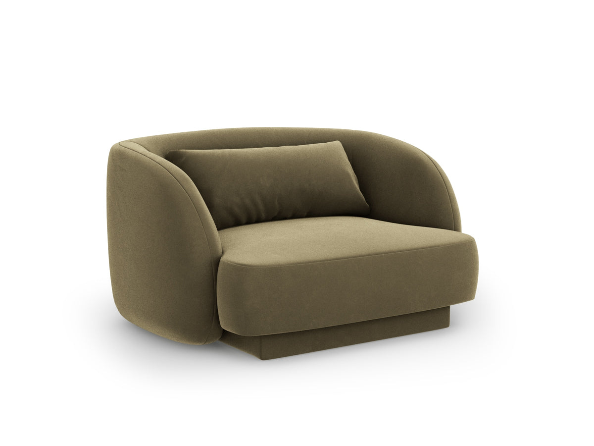 Tulum Velour Sessel 1 Sitz 90cm in Green-Bluvel präsentiert im Onlineshop von KAQTU Design AG. Sessel ist von Cosmopolitan Design