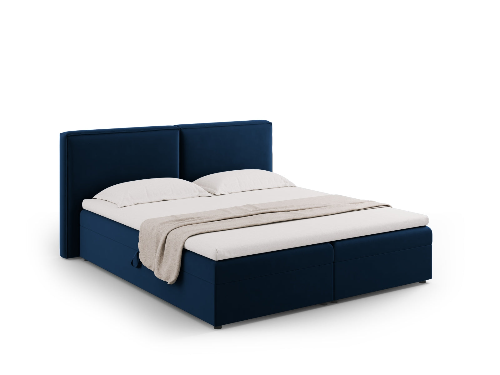 Arendal Boxspring Bed Set  166cm in Royal Blue präsentiert im Onlineshop von KAQTU Design AG. Bett ist von Cosmopolitan Design