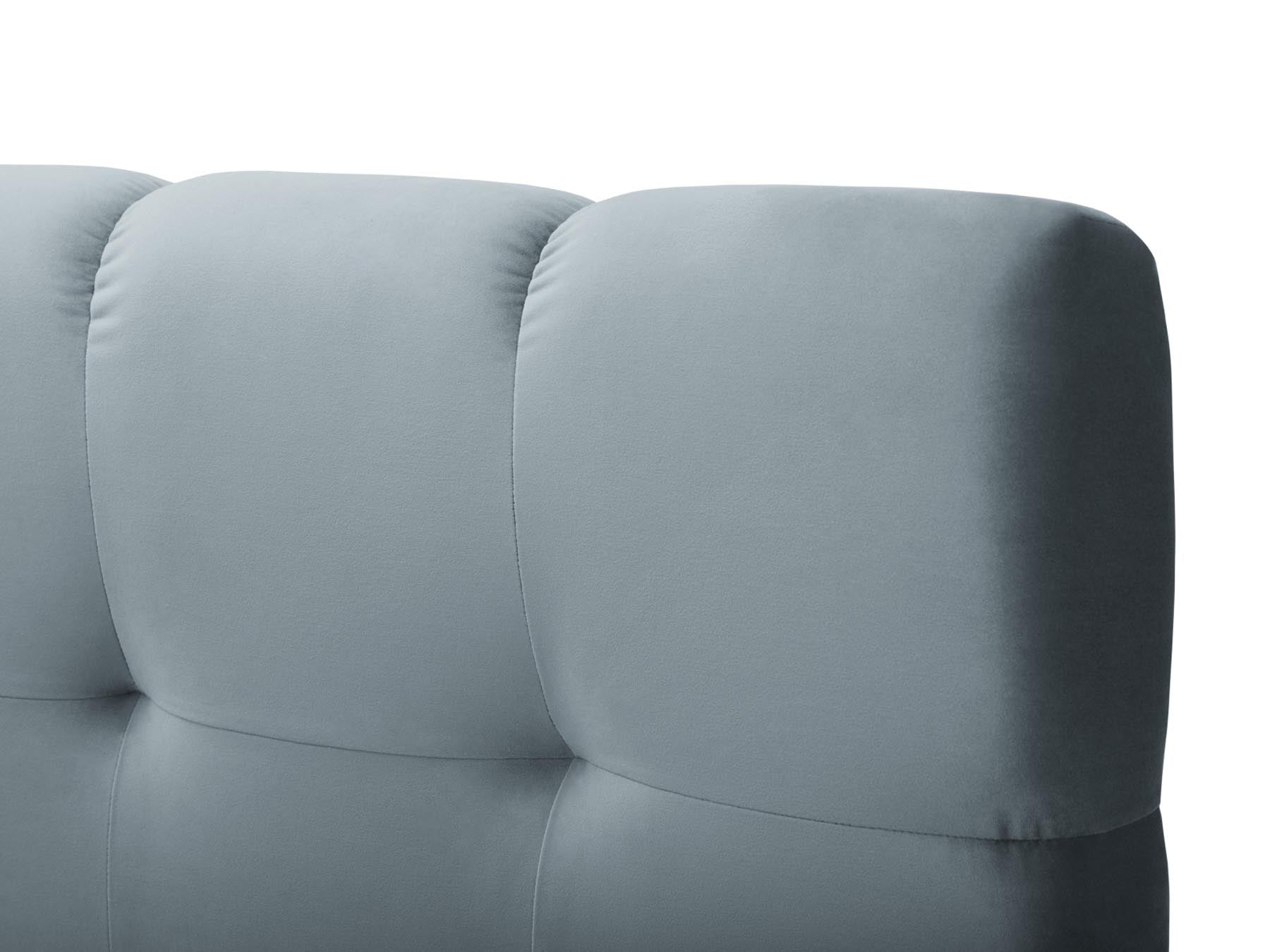 Elegantes Boxspring Bett Set Bali in sanftem Hellblau, ideal für moderne Schlafzimmer und stilvolle Einrichtung von Cosmopolitan Design.