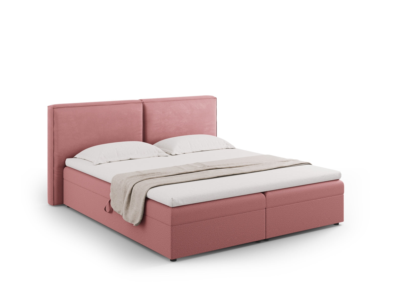 Arendal Boxspring Bed Set  186cm in Pink präsentiert im Onlineshop von KAQTU Design AG. Bett ist von Cosmopolitan Design