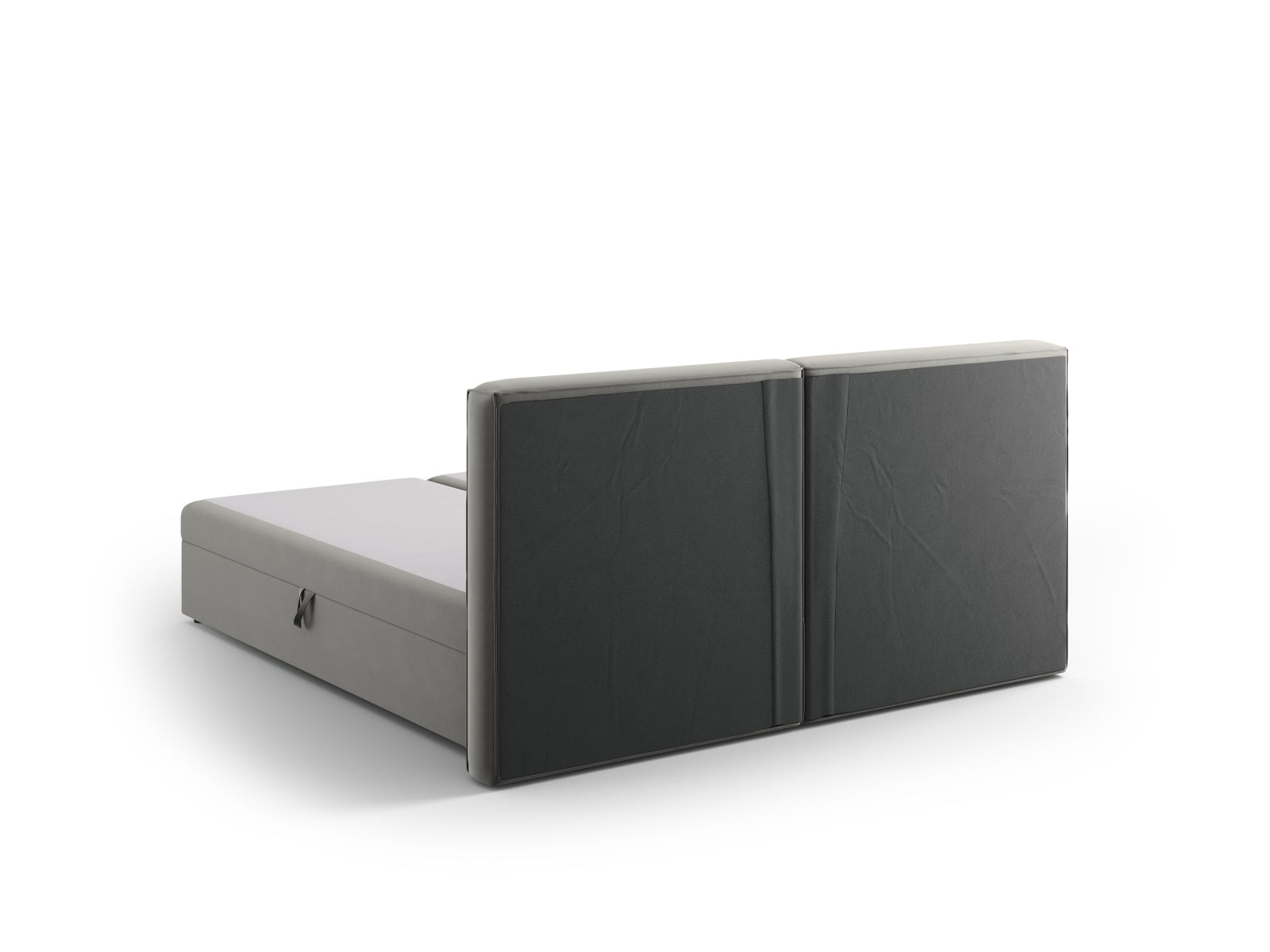 Elegantes Boxspringbett-Set Arendal in sanftem Grau, 180 cm, bietet optimalen Schlafkomfort und fügt sich harmonisch in jedes Schlafzimmer ein.