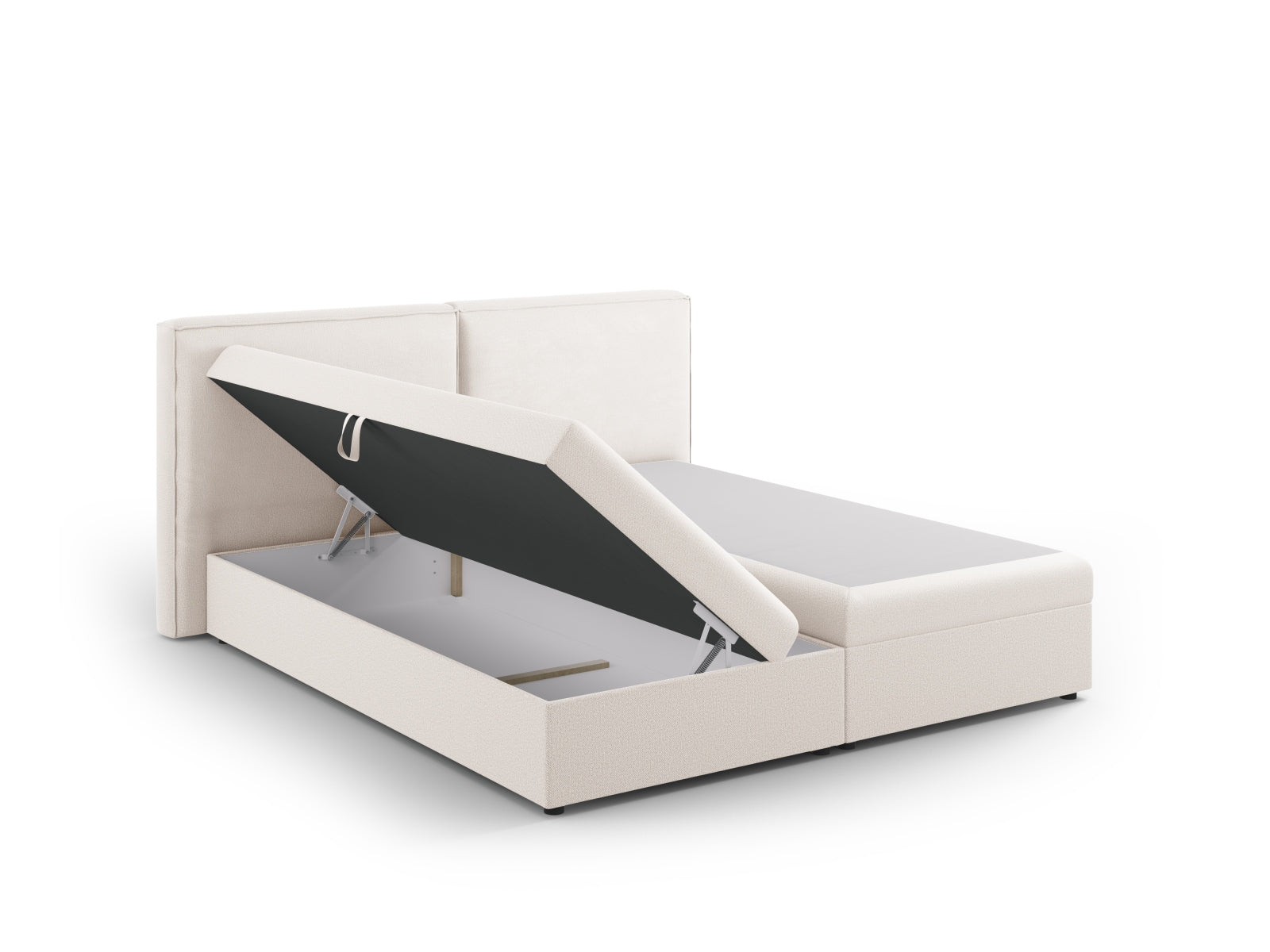 Luxuriöses Boxspringbett-Set Arendal in sanftem Beige, 180 cm, vereint zeitloses Design und höchsten Schlafkomfort für Ihr Zuhause.