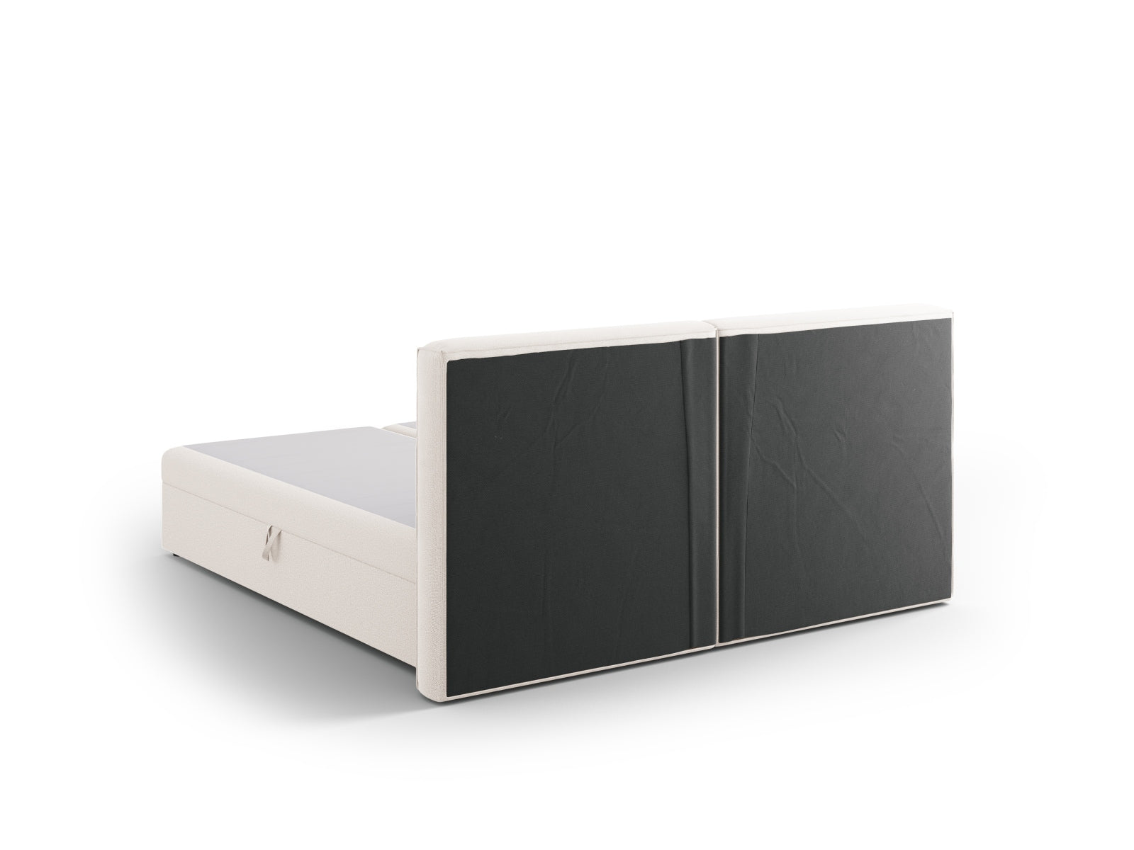 Elegantes Arendal Boxspringbett-Set in zartem Beige, 180 cm, bietet stilvolle Akzente und optimalen Komfort für erholsame Nächte.