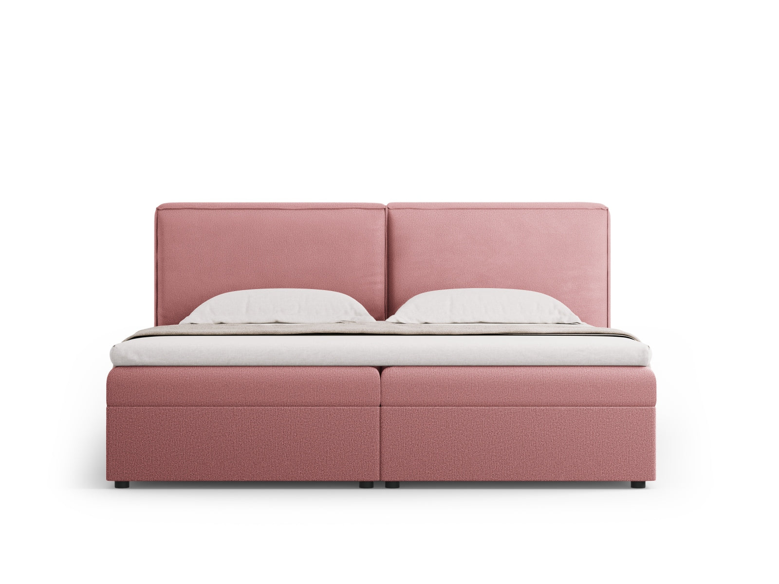 Elegantes Arendal Boxspringbett-Set in 180 cm Breite, stilvolles Design in Pink-Megan, ideal für moderne Schlafzimmer.