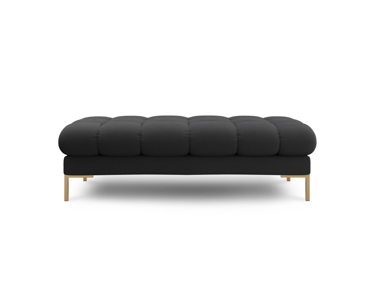 Elegante 2-Sitzer Bank Bali in dunklem Grau, ideal für stilvolle Wohnräume. Teil des modularen Sofasystems von Cosmopolitan Design.