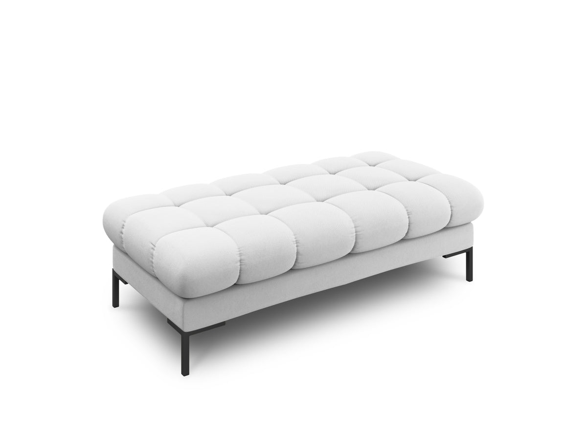 Modulares 2-Sitzer Sofa Bali mit samtähnlichem Bezug auf schlanken Metallbeinen