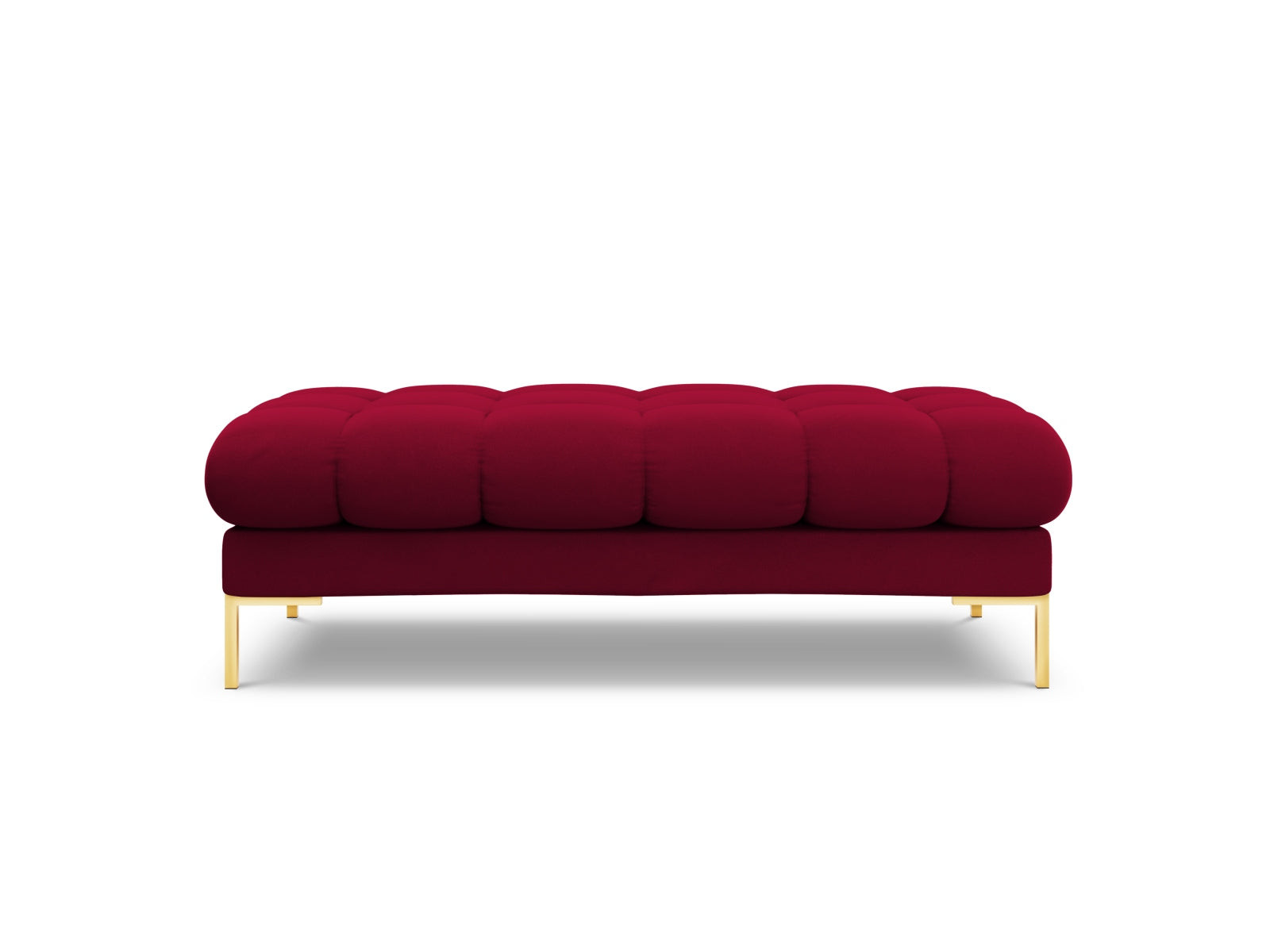 Stilvolle 2-Sitzer Bank Bali in hochwertigem Red-Bluvel, perfekt für gemütliche Stunden und modernes Interieur. Teil des modularen Sofasystems.