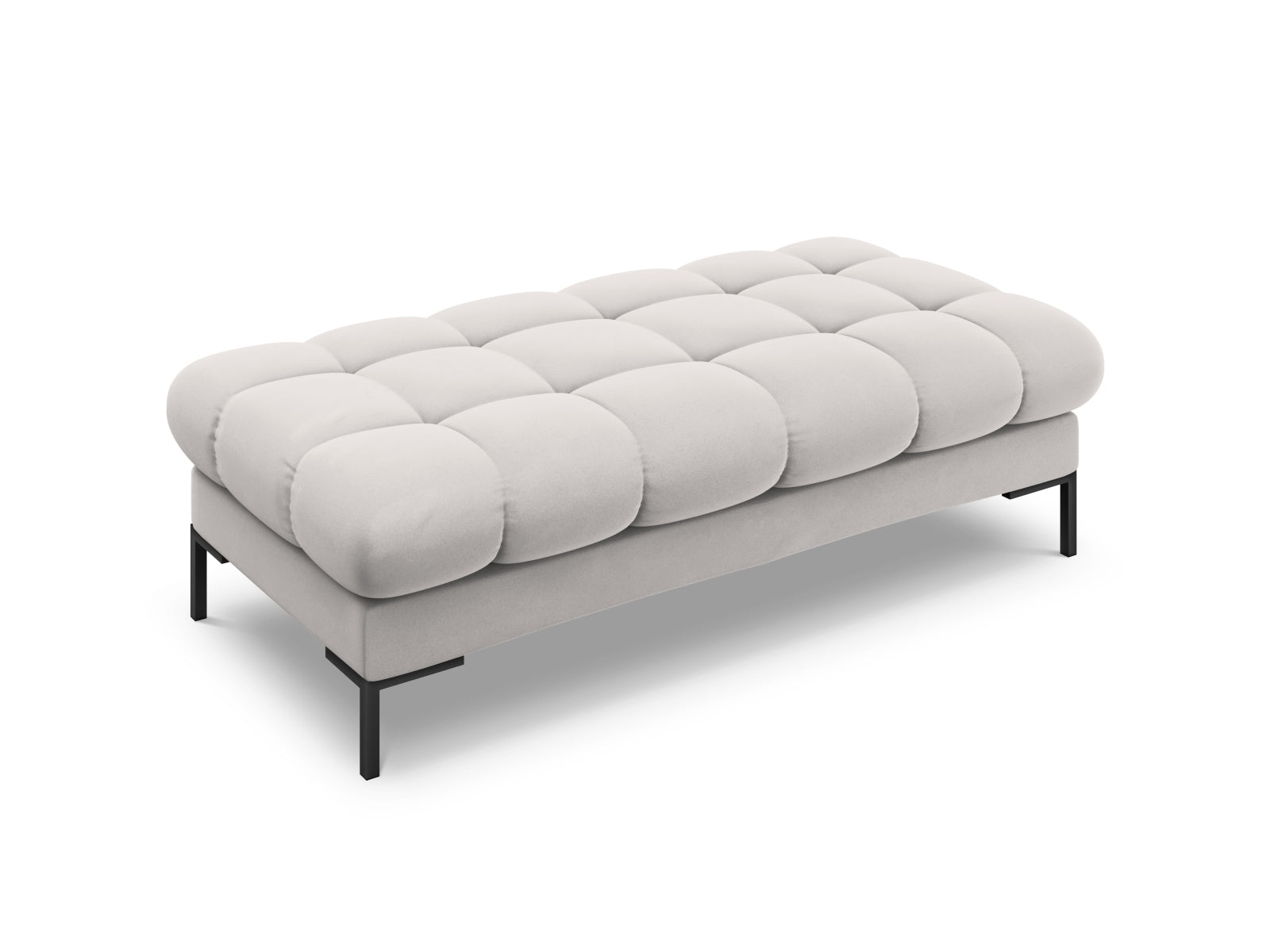 2-Sitzer Bank Bali in Silver-Bluvel präsentiert im Onlineshop von KAQTU Design AG. Modulares Sofa ist von Cosmopolitan Design