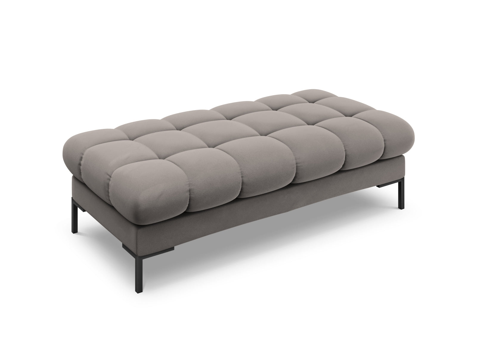 2-Sitzer Bank Bali in Light Grey-Bluvel präsentiert im Onlineshop von KAQTU Design AG. Modulares Sofa ist von Cosmopolitan Design