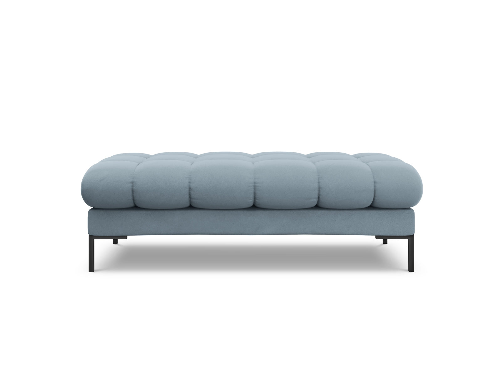 Elegante 2-Sitzer Bank Bali in sanftem Hellblau, Teil der modularen Sofaserie von Cosmopolitan Design, ideal für stilvolle Wohnräume.