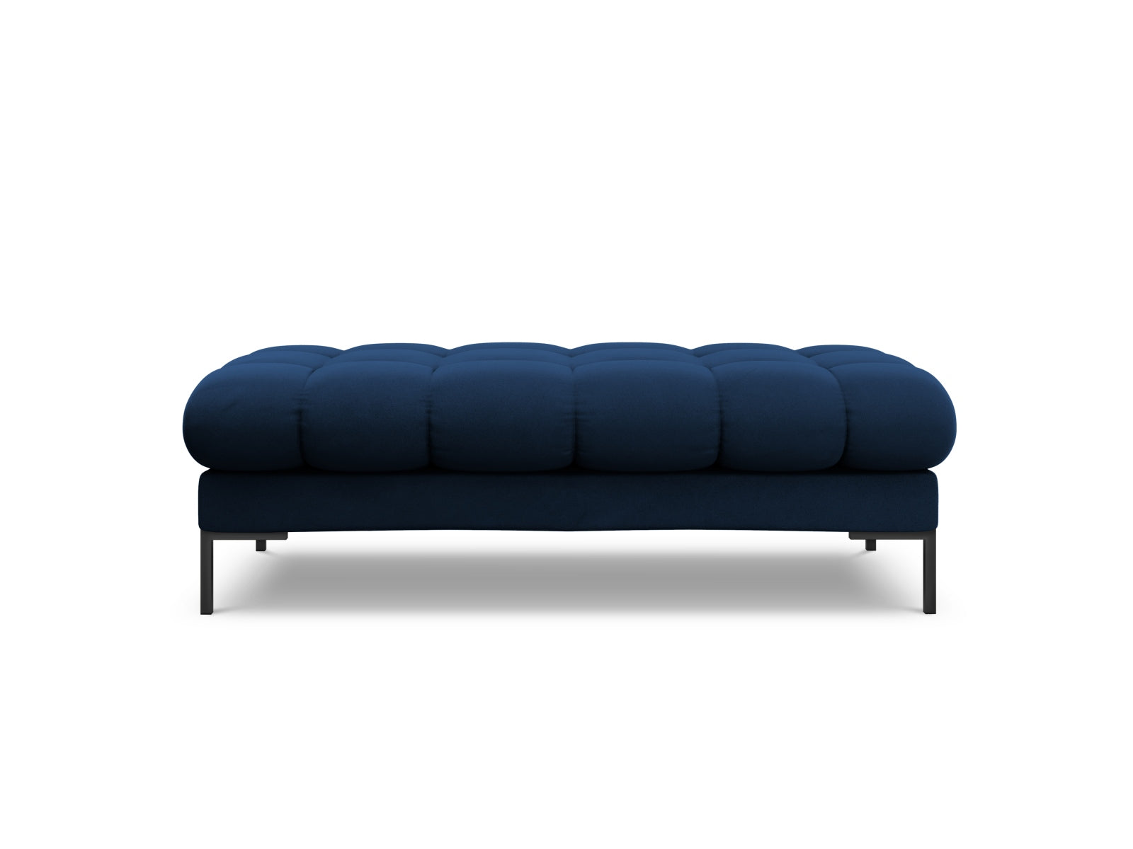 Elegante 2-Sitzer Bank Bali in Royal Blue-Bluvel, ideal für stilvolle Wohnräume. Teil der modularen Sofaserie von Cosmopolitan Design.