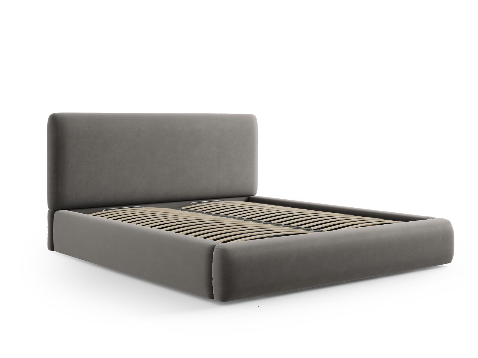 Entdecken Sie das Colonel Velour Bett von Cosmopolitan Design: elegantes Design, praktischer Stauraum und modernes Headboard für Ihr Schlafzimmer!