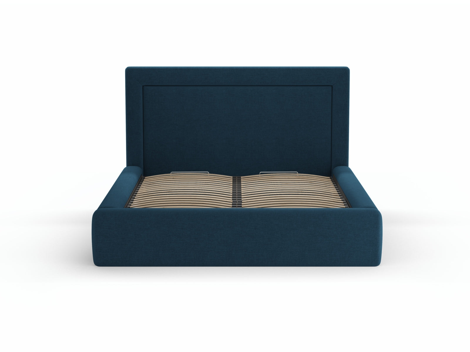 Kemer Bett mit Stauraum mit Kopfteil 160cm in Dark Blue-Baloo präsentiert im Onlineshop von KAQTU Design AG. Bett ist von Cosmopolitan Design
