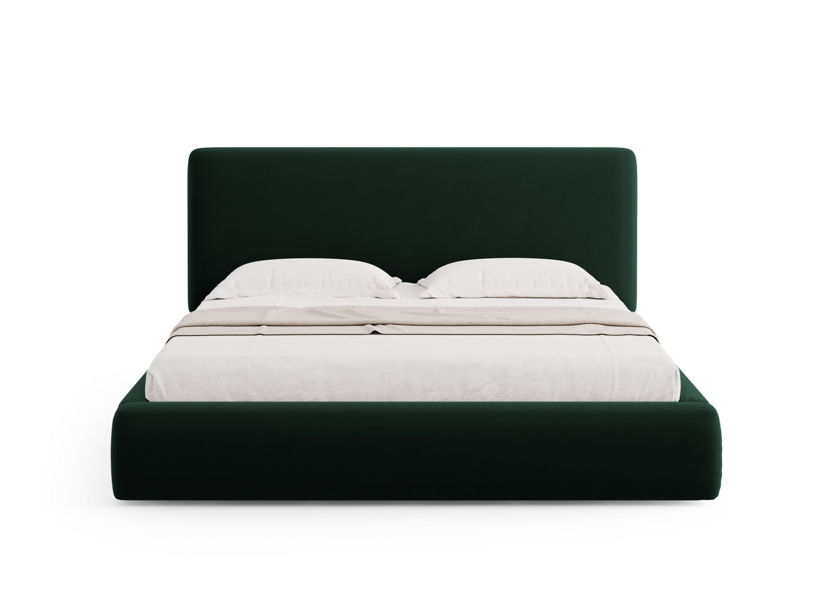 Erleben Sie das Colonel Velour Bett von Cosmopolitan Design: stilvolles Design, cleverer Stauraum und ein trendiges Headboard für Ihr Schlafzimmer!