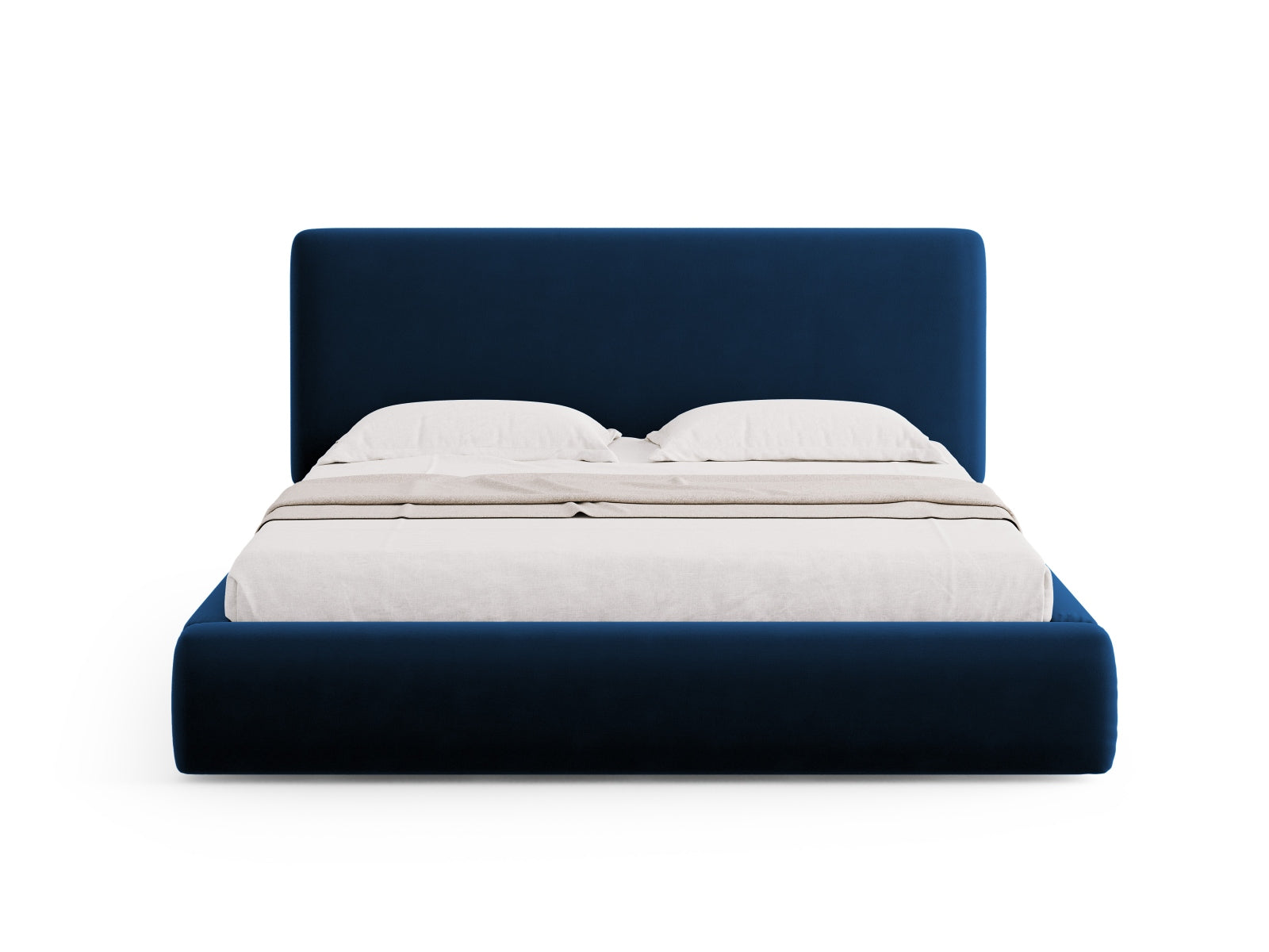 Erleben Sie das Colonel Velour Bett von Cosmopolitan Design: stilvolles Design, cleverer Stauraum und ein trendiges Headboard für Ihr Schlafzimmer!