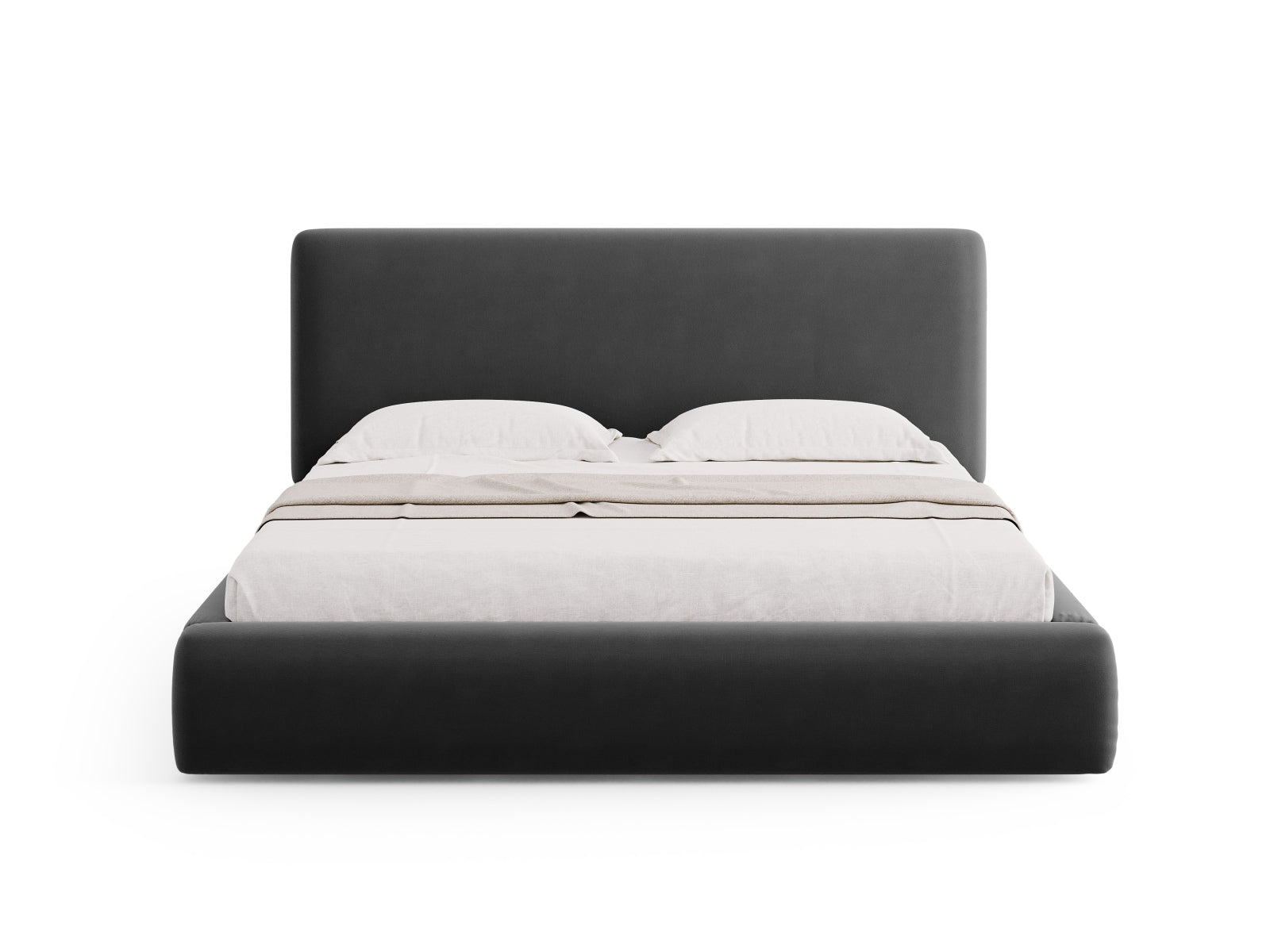 Erleben Sie das Colonel Velour Bett von Cosmopolitan Design: stilvolles Design, cleverer Stauraum und ein trendiges Headboard für Ihr Schlafzimmer!