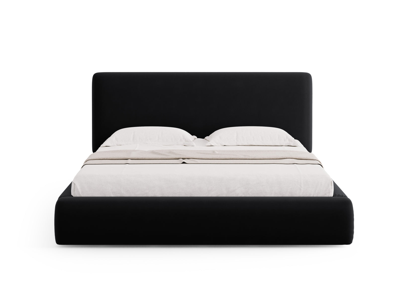 Erleben Sie das Colonel Velour Bett von Cosmopolitan Design: stilvolles Design, cleverer Stauraum und ein trendiges Headboard für Ihr Schlafzimmer!