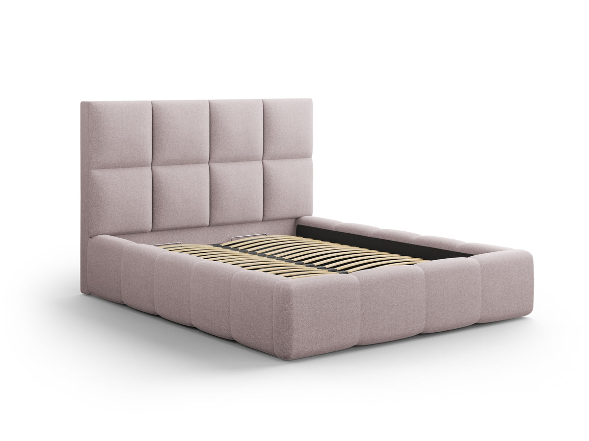 Livigno Bett mit Stauraum mit Kopfteil 180cm in Pink präsentiert im Onlineshop von KAQTU Design AG. Bett ist von Cosmopolitan Design