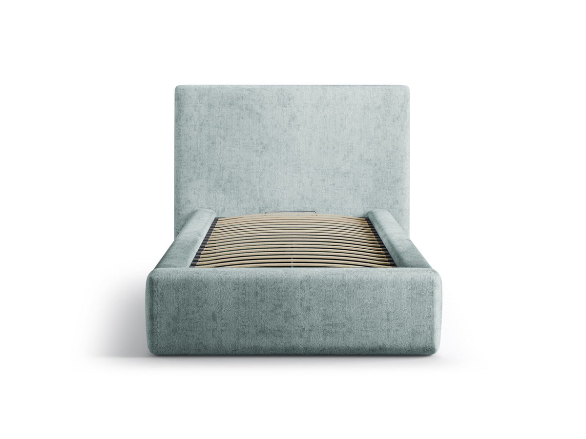 Asti Bett mit Stauraum mit Kopfteil 90cm in Light Blue-Perfect Harmony präsentiert im Onlineshop von KAQTU Design AG. Bett ist von Cosmopolitan Design