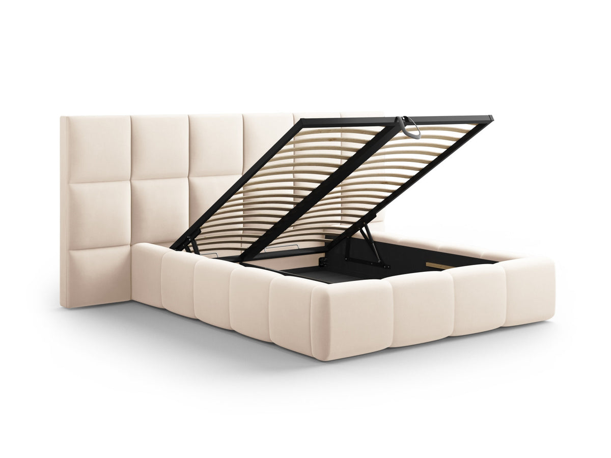 Livigno Bett mit Stauraum With Double Kopfteil 200cm von Cosmopolitan Design – Ansicht 4