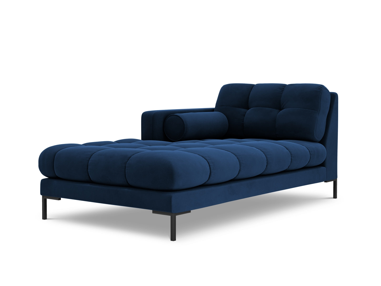 1-Sitzer Chaise Longue links Bali in Royal Blue-Bluvel präsentiert im Onlineshop von KAQTU Design AG. Modulares Sofa ist von Cosmopolitan Design