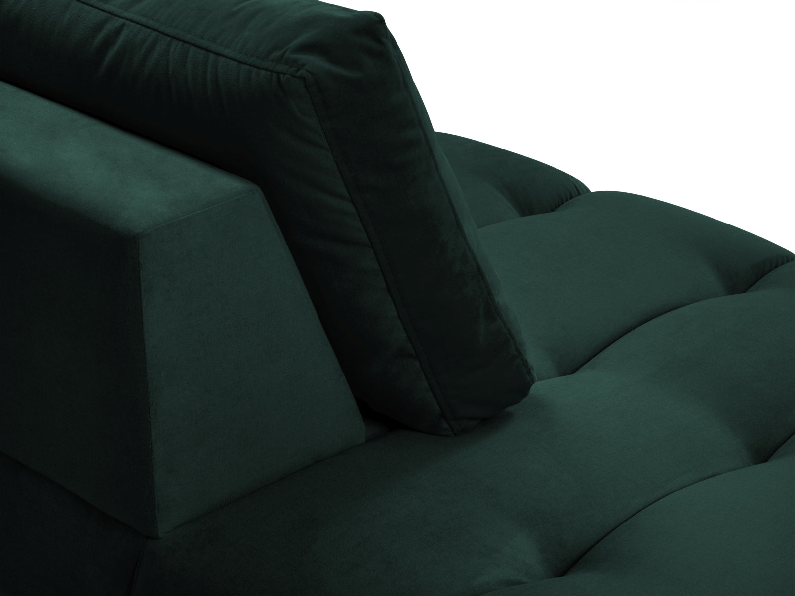 Geniessen Sie stilvollen Komfort mit der Hastings Velour Chaise Longue links 2 Sitzer von Cosmopolitan Design – ideal für Ihr modernes Wohnambiente.