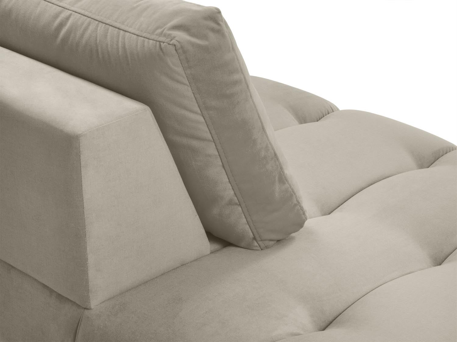 Erleben Sie luxuriösen Komfort mit der Hastings Velour Chaise Longue links 2 Sitzer von Cosmopolitan Design – perfekt für Ihr elegantes Zuhause.