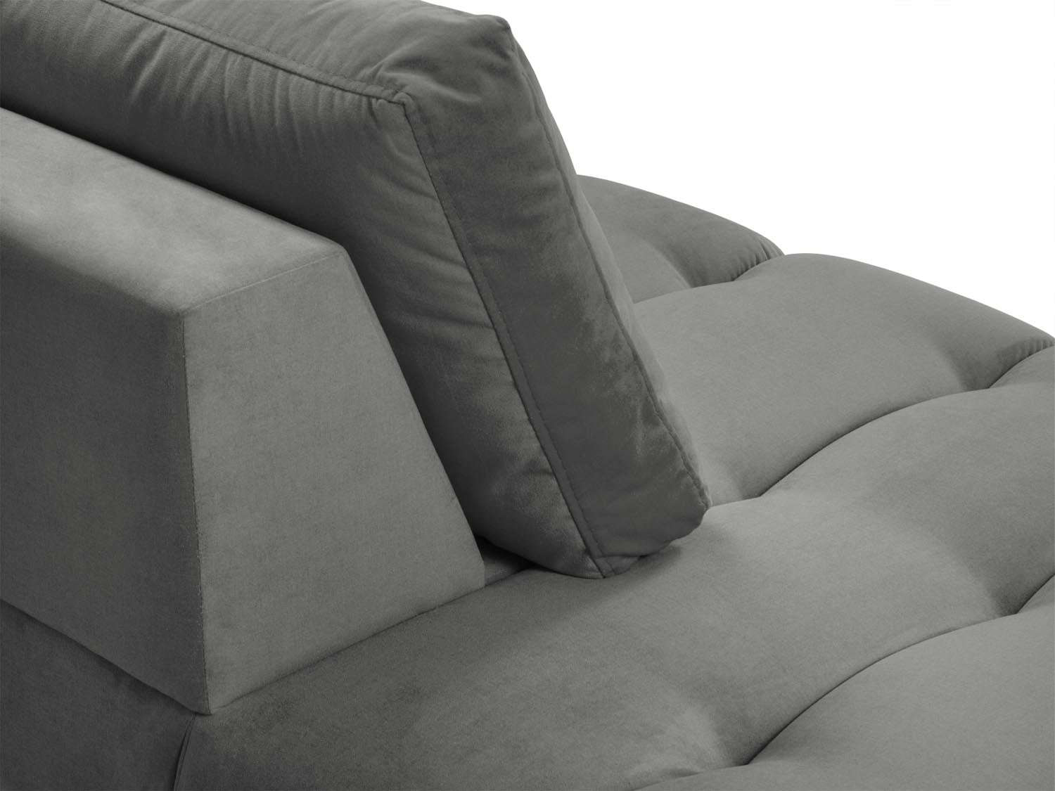 Geniessen Sie stilvollen Komfort mit der Hastings Velour Chaise Longue links 2 Sitzer von Cosmopolitan Design – ideal für Ihr modernes Wohnambiente.