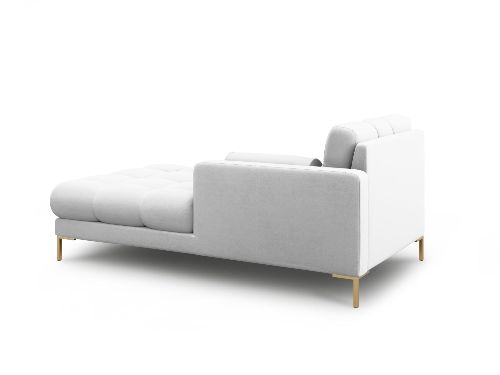 Elegante 1-Sitzer Chaise Longue rechts in zeitlosem Grau, ideal für moderne Wohnräume und entspannende Momente, Teil der Bali-Kollektion.