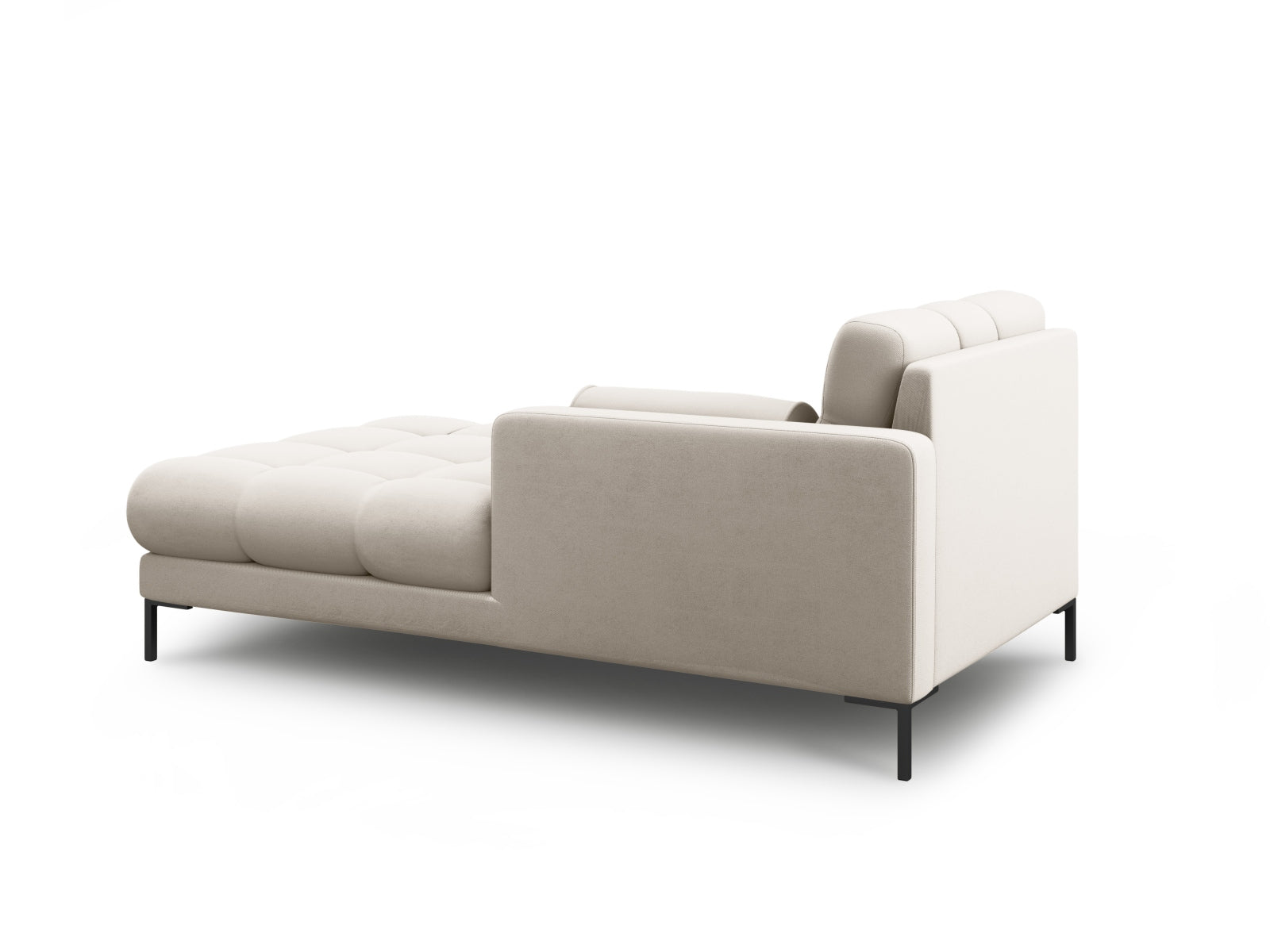 Elegante 1-Sitzer Chaise Longue rechts in Beige-Neve, Teil des modularen Sofas von Cosmopolitan Design, ideal für stilvolle Wohnräume.