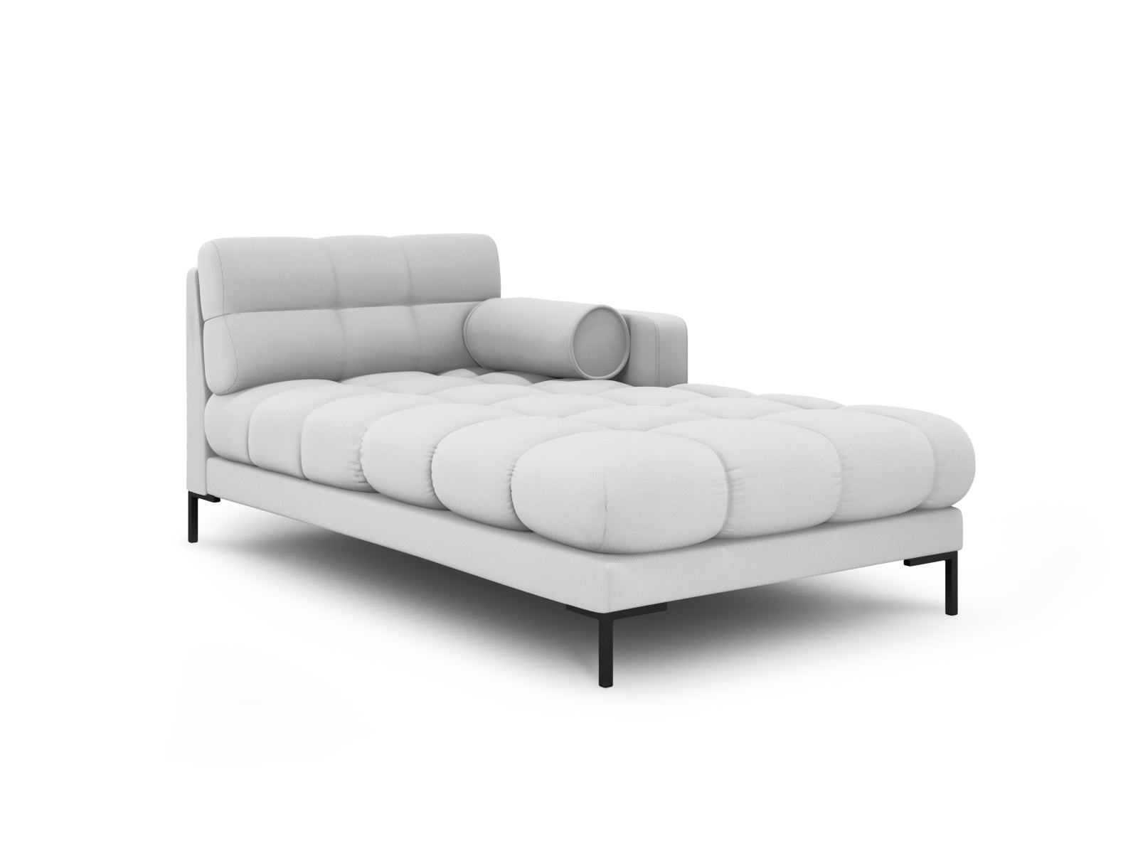 1-Sitzer Chaise Longue Rechts Bali in Light Grey-Neve präsentiert im Onlineshop von KAQTU Design AG. Modulares Sofa ist von Cosmopolitan Design